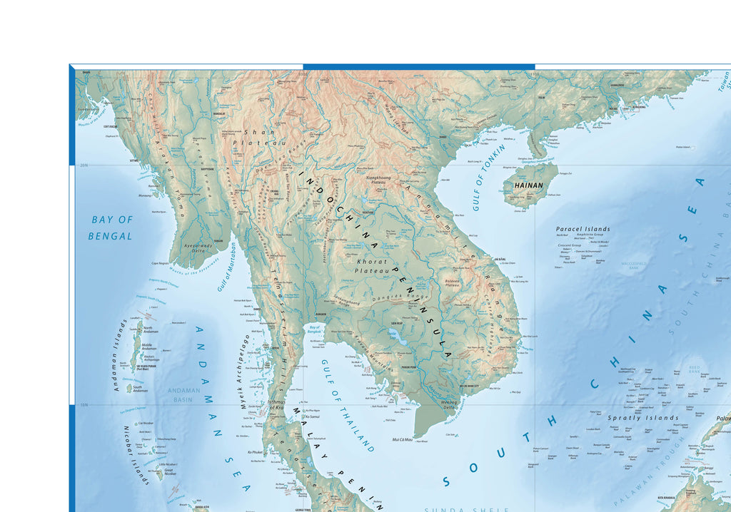 Landkarte der Inseln Südost-Asiens