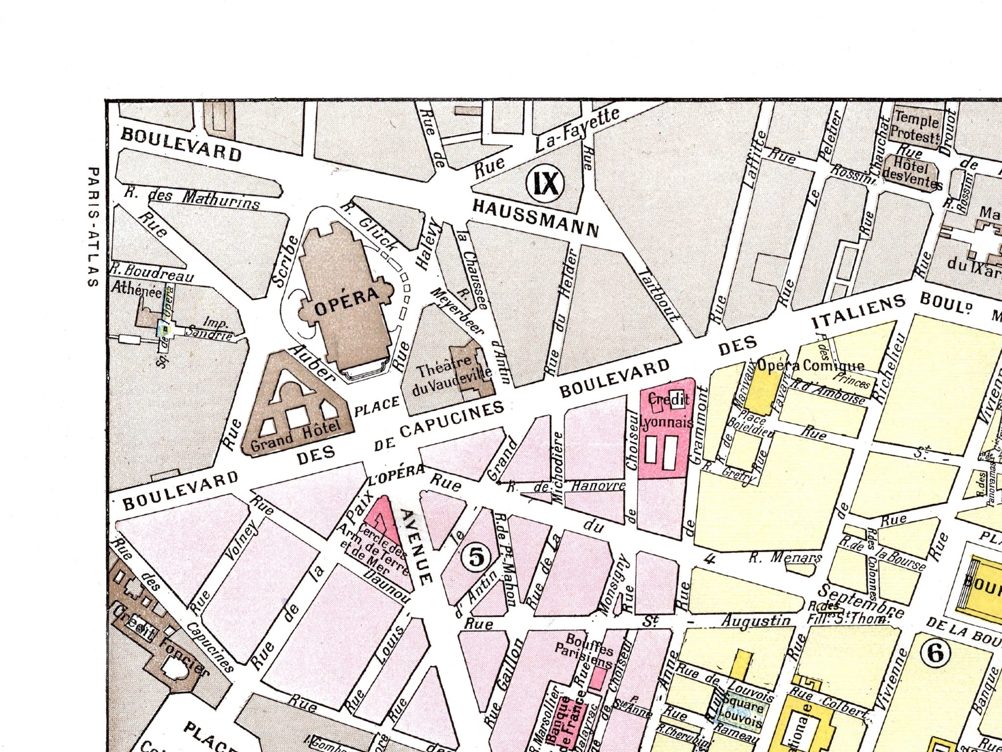 Paris | 1900 | 2. Arrondissement | Vintage Map
