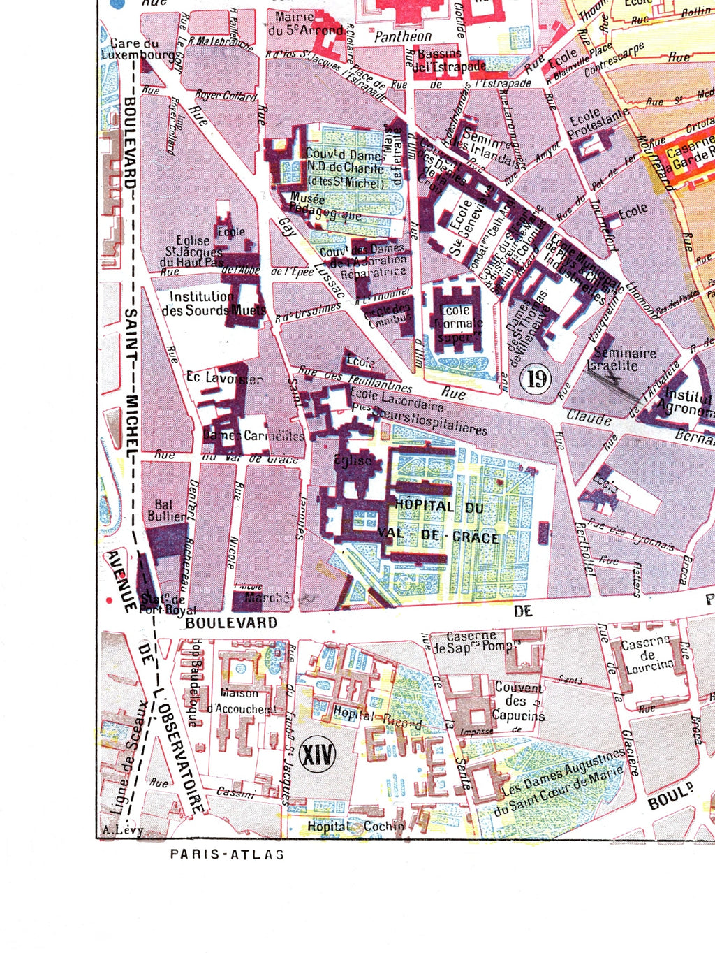 Paris | 1900 | 5th Arrondissement | Vintage Map