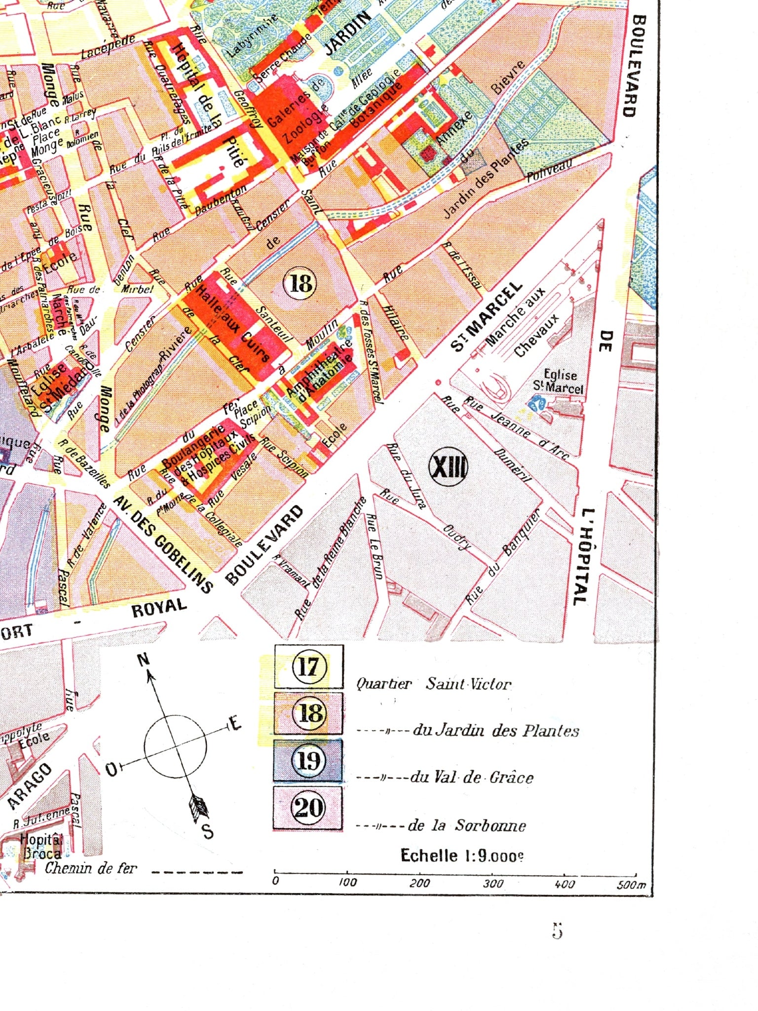 Paris | 1900 | 05. Arrondissement | Vintage Map