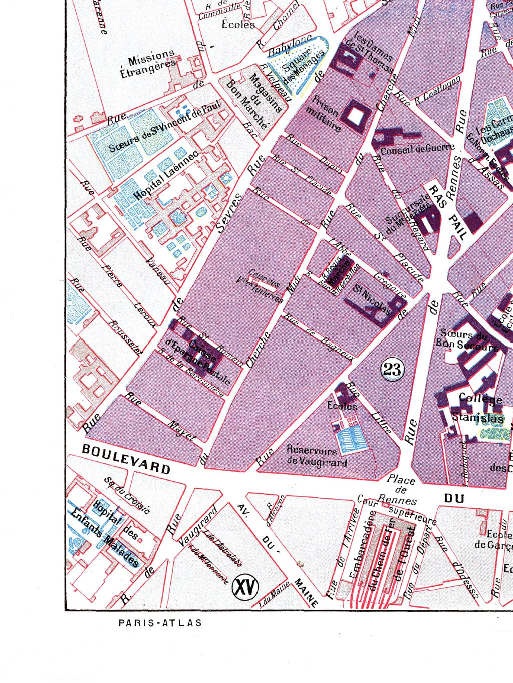 Paris | 1900 | 6th Arrondissement | Vintage Map