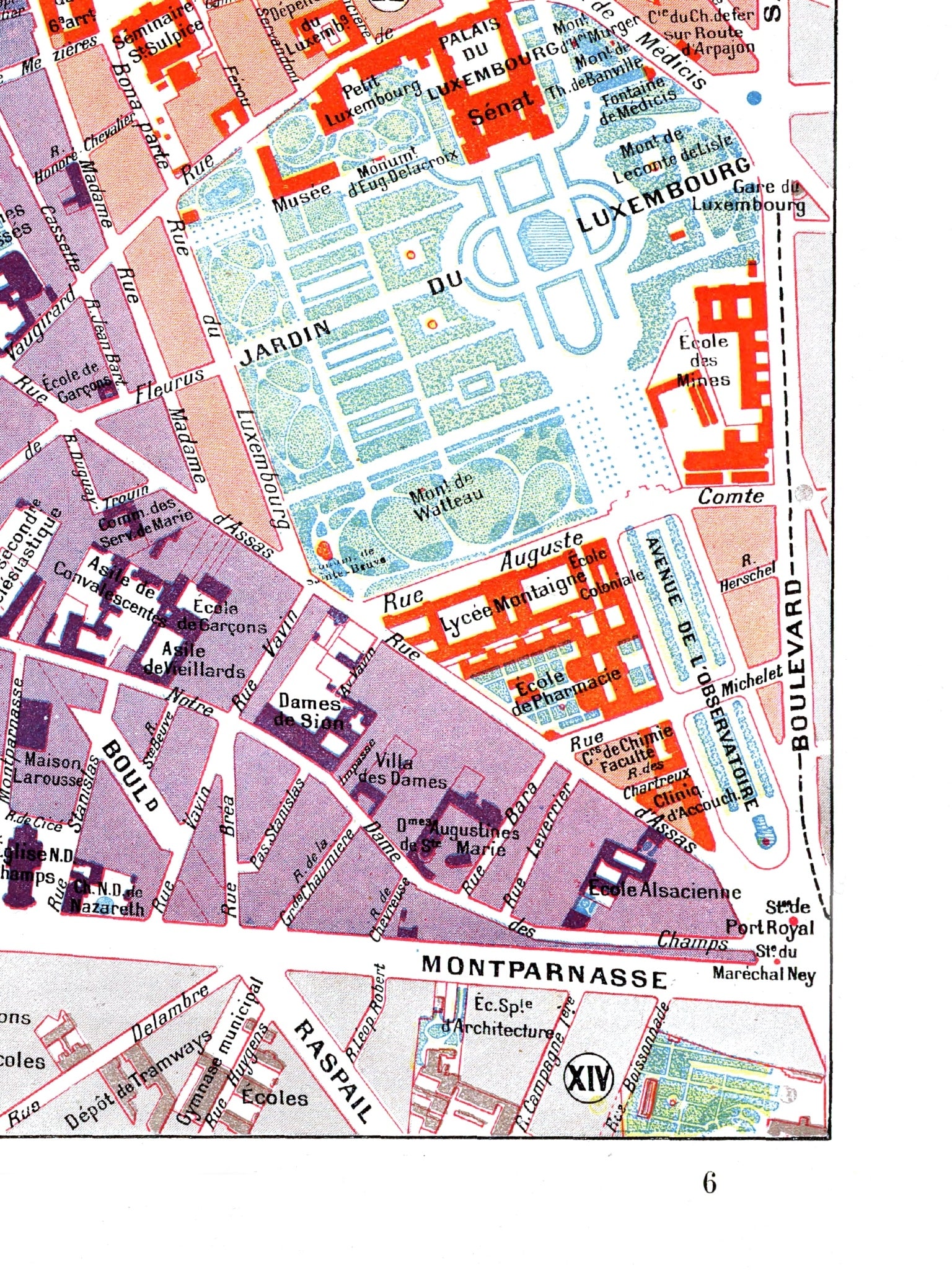 Paris | 1900 | 06. Arrondissement | Vintage Map