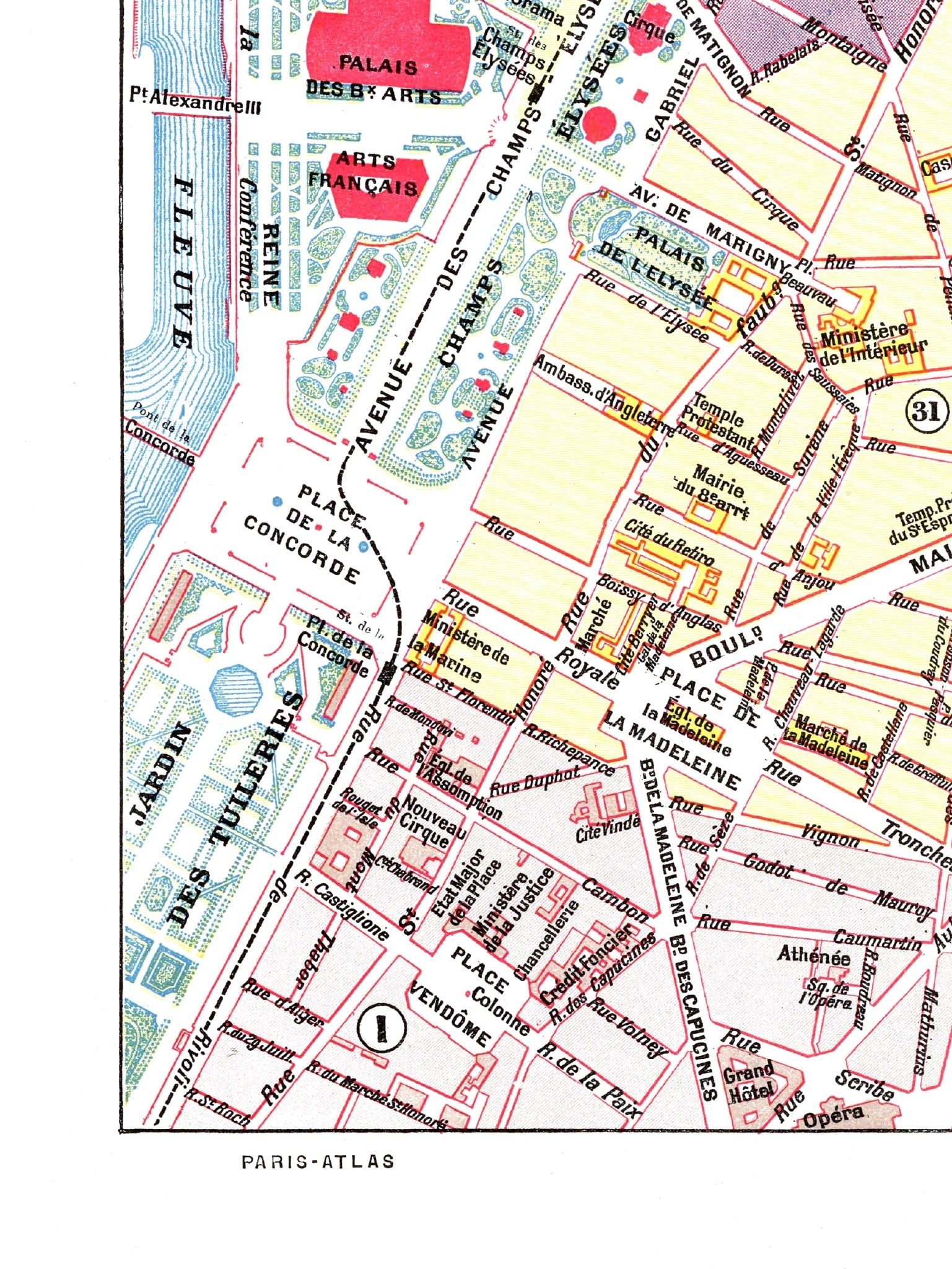 Paris | 1900 | 08. Arrondissement | Vintage Map