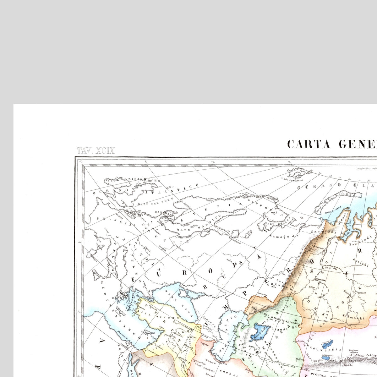 Atlas eclesiástico | Asia | Mapa antiguo