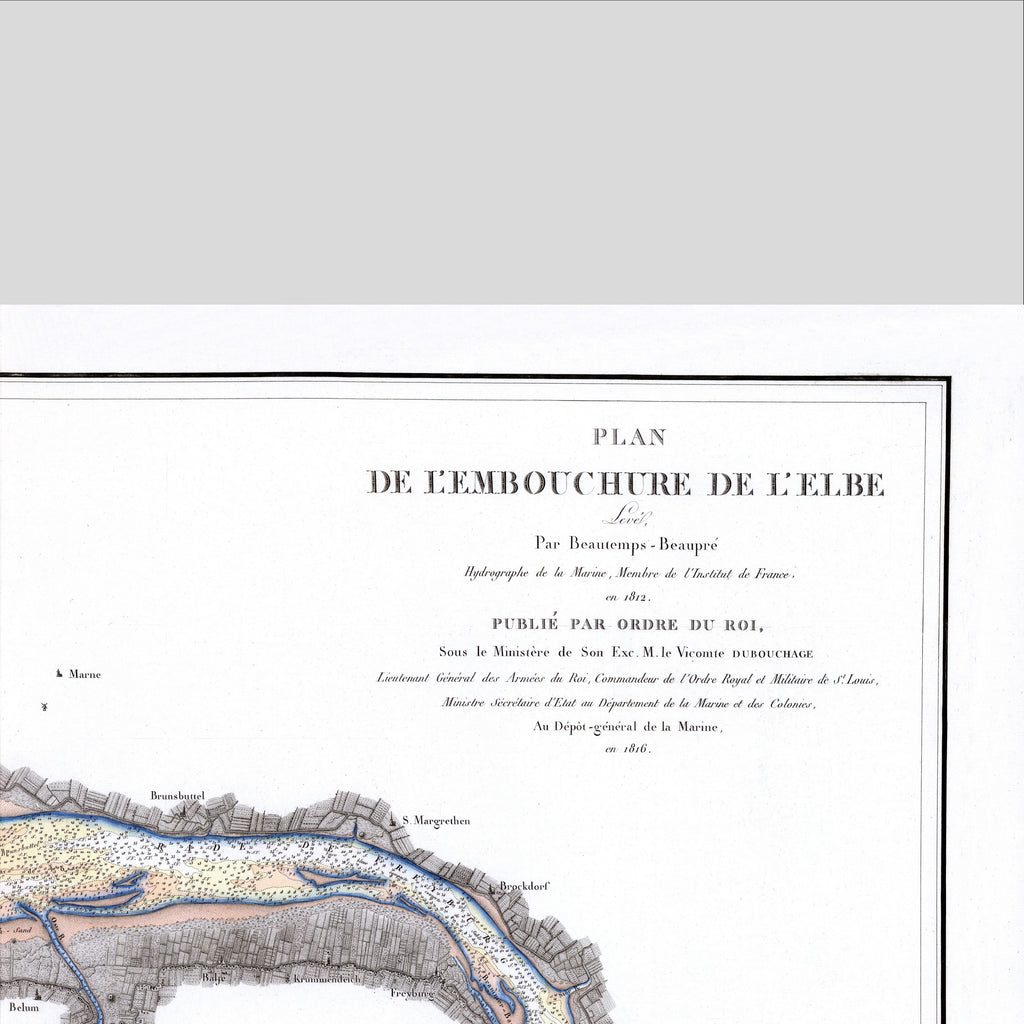Elbmündung | Seekarte | Historische Karte | Elbe