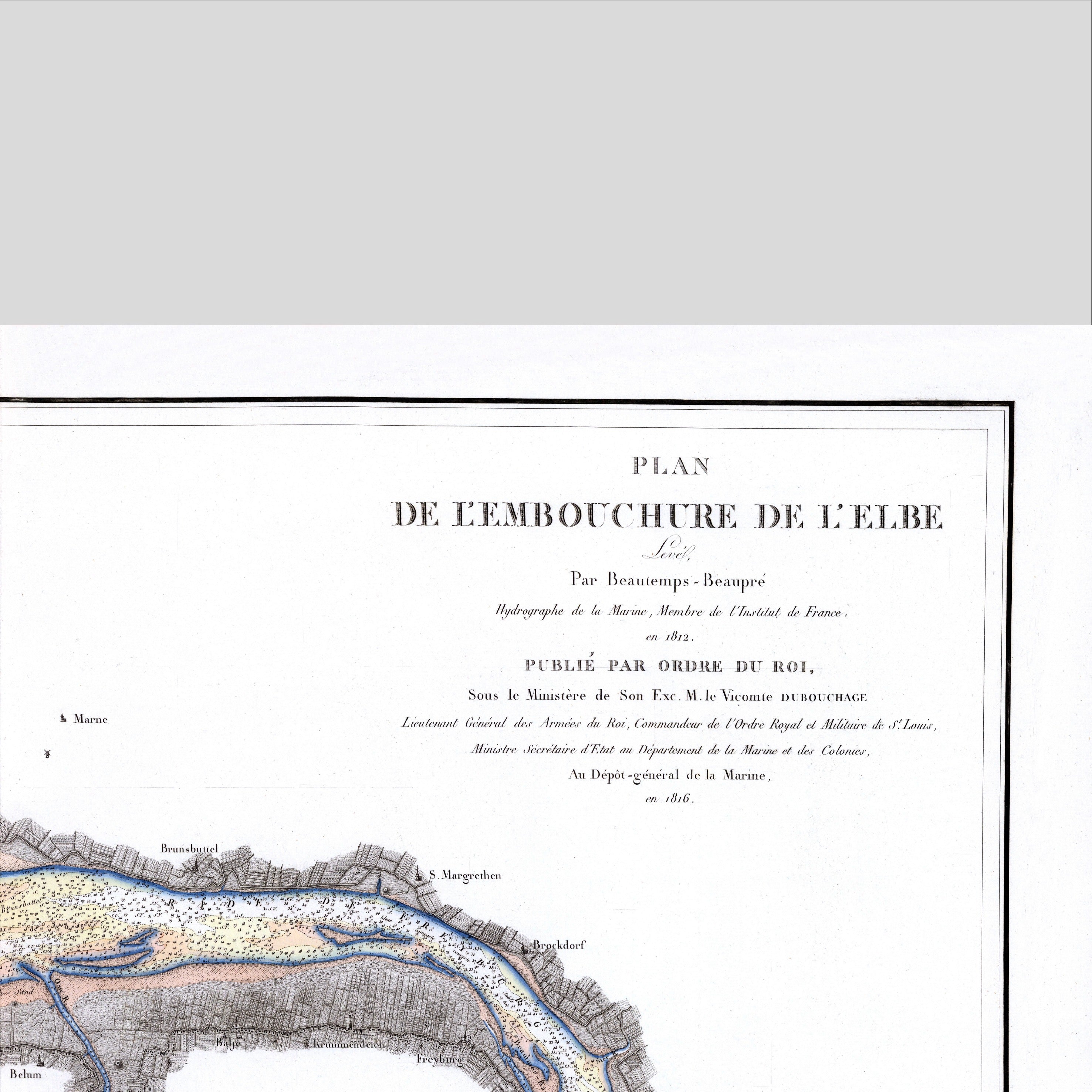 Elbmündung | Seekarte | Historische Karte | Elbe