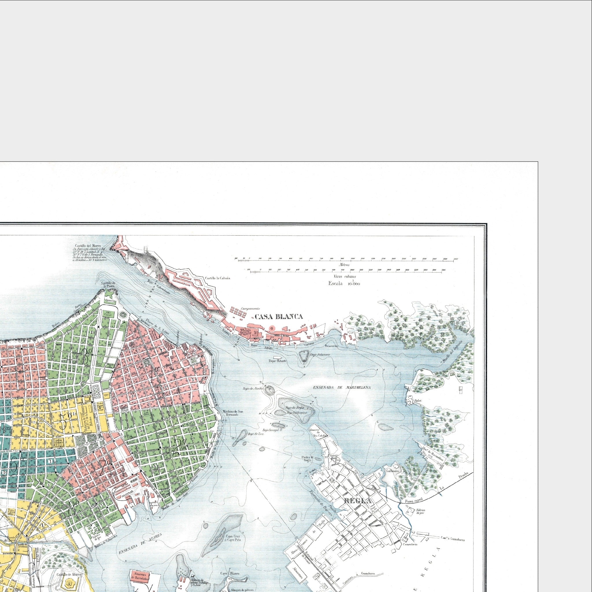 Havanna | Stadtplan | Vintage Map | Giclée-Druck