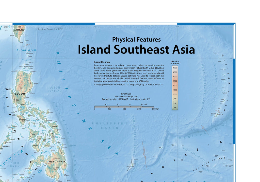 Landkarte der Inseln Südost-Asiens