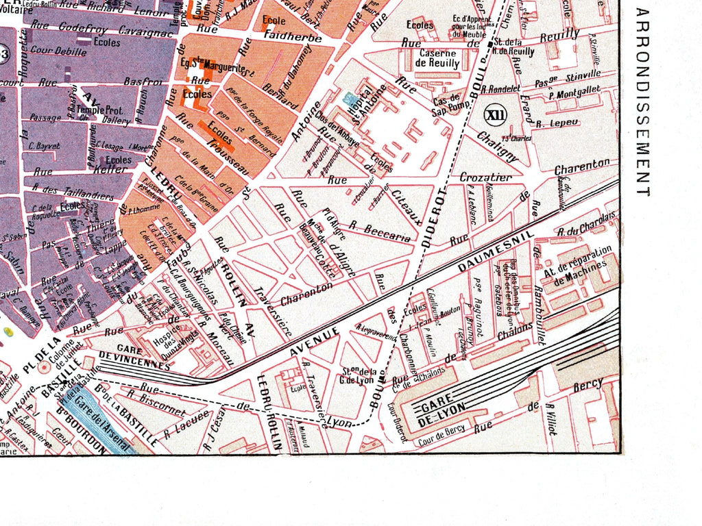 Paris | 1900 | 11. Arrondissement | Vintage Map