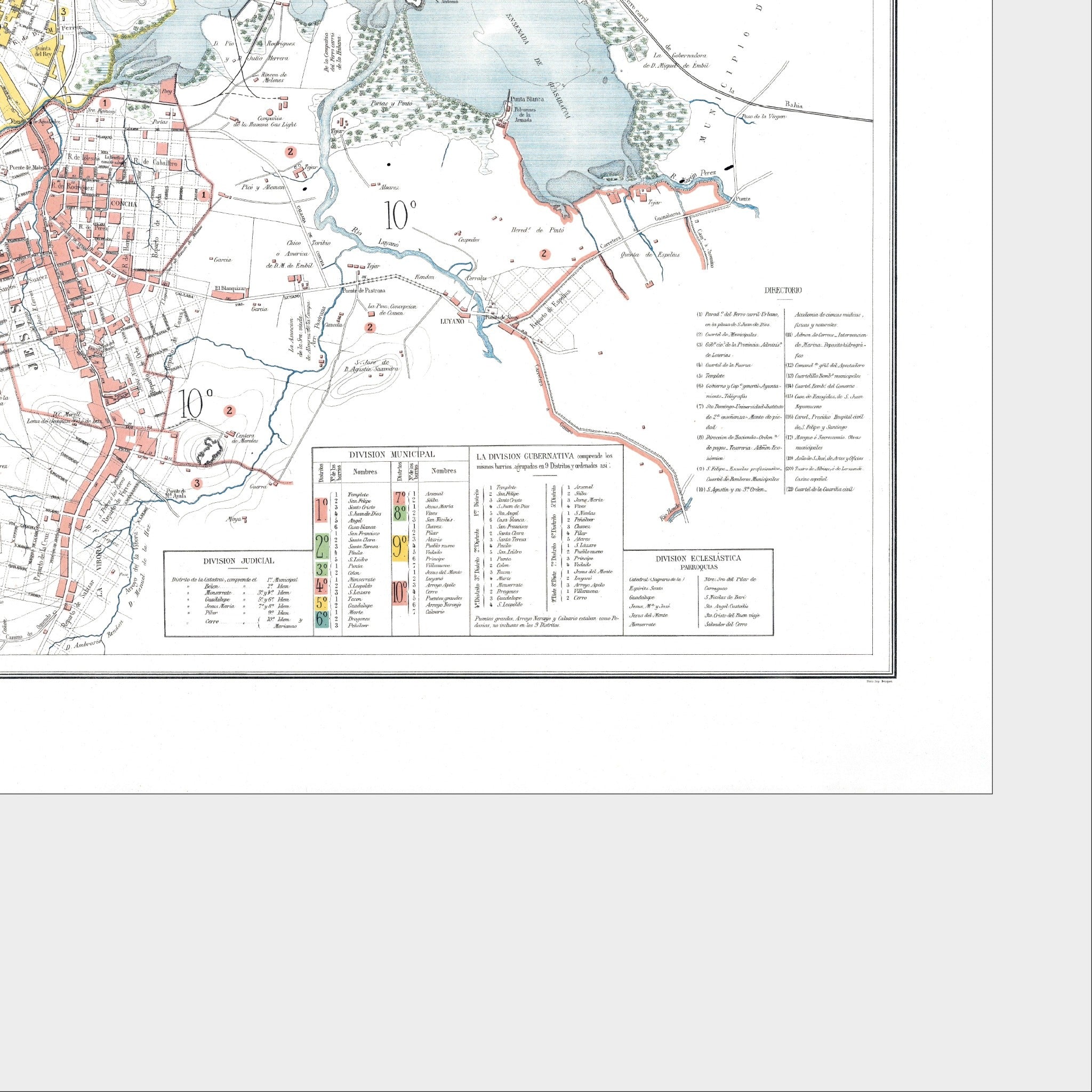 Havanna | Stadtplan | Vintage Map | Giclée-Druck