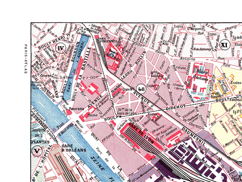 Paris | 1900 | 12. Arrondissement | Vintage Map