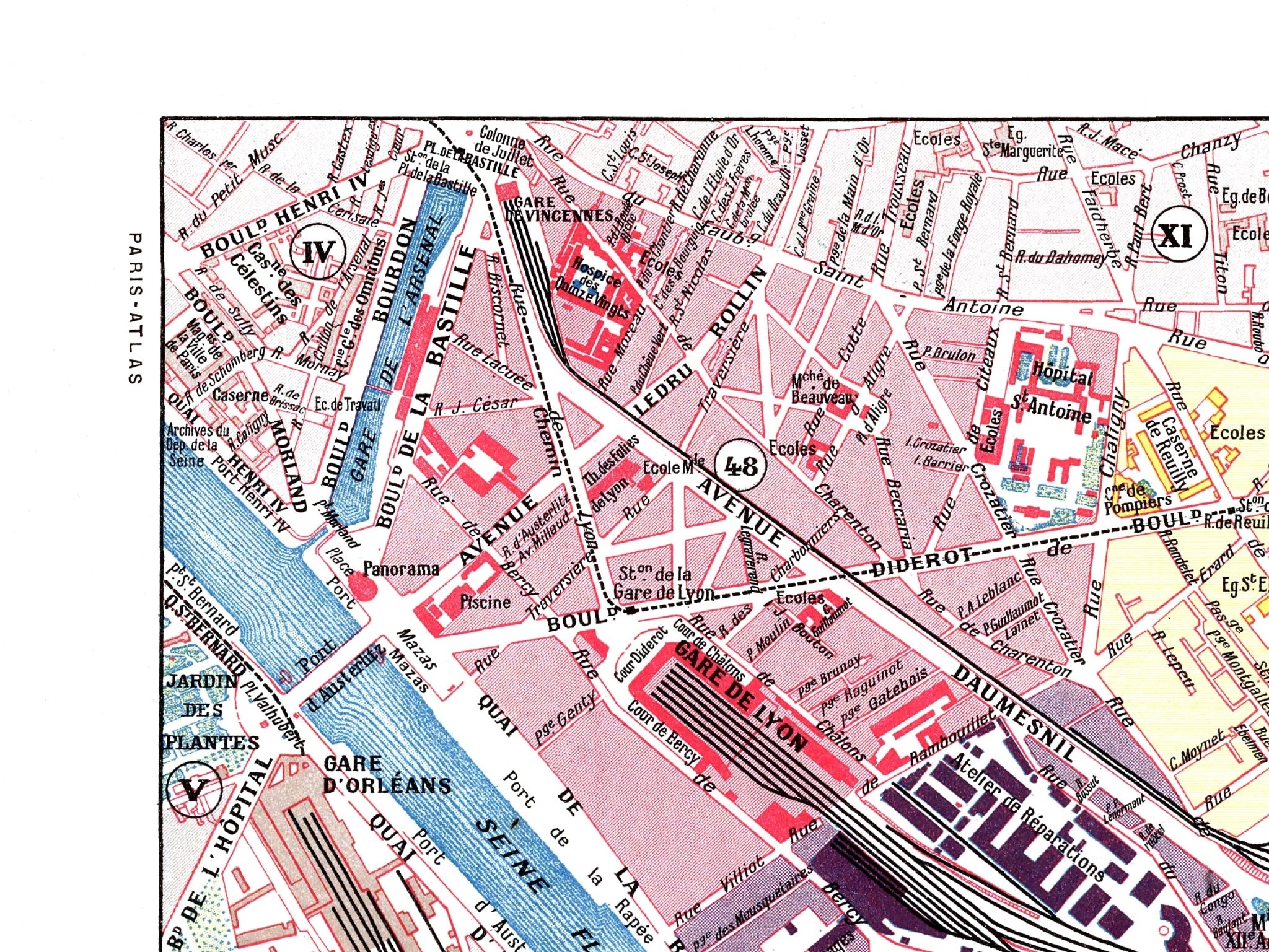 Paris | 1900 | 12. Arrondissement | Vintage Map