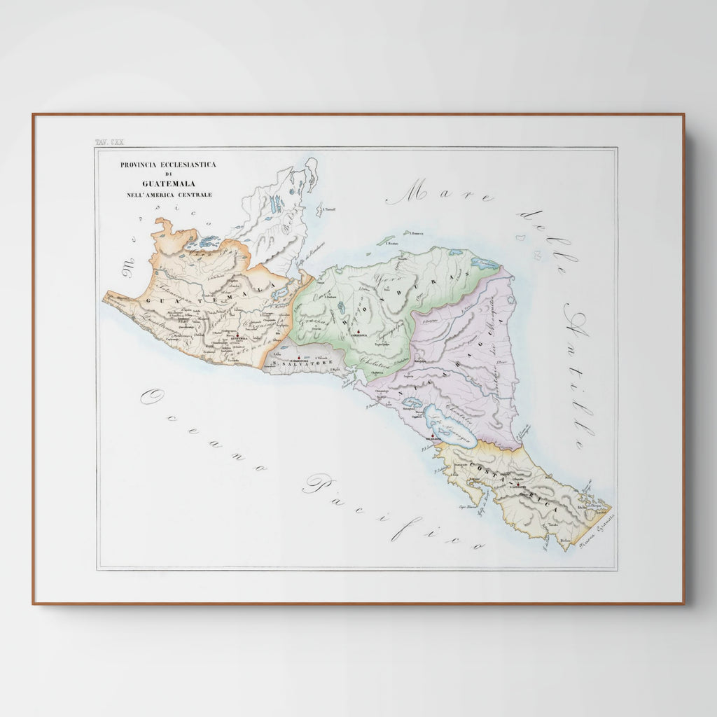 Kirchenatlas | Guatemala | Zentral-Amerika | Vintage Map