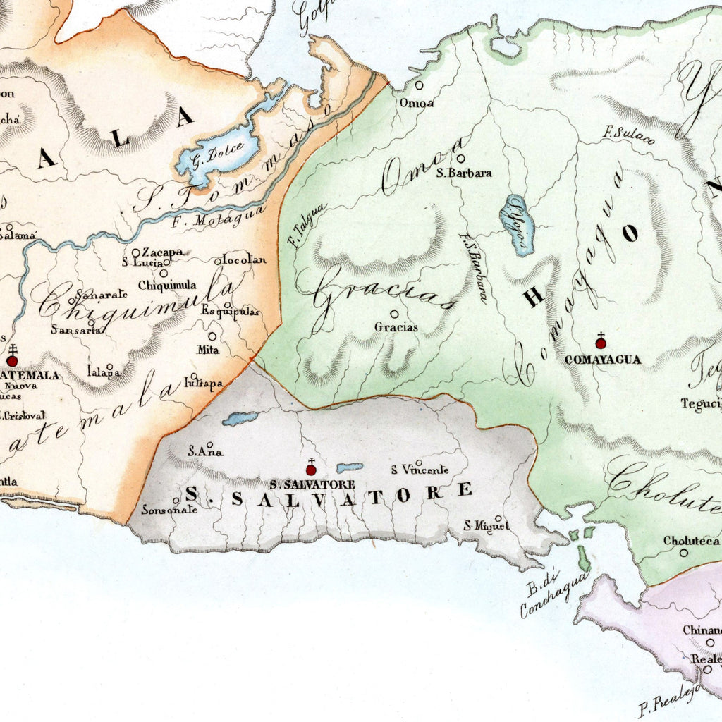 Kirchenatlas | Guatemala | Zentral-Amerika | Vintage Map