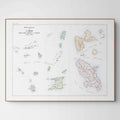 Kirchenatlas | Martinique | Guadeloupe | Vintage Map