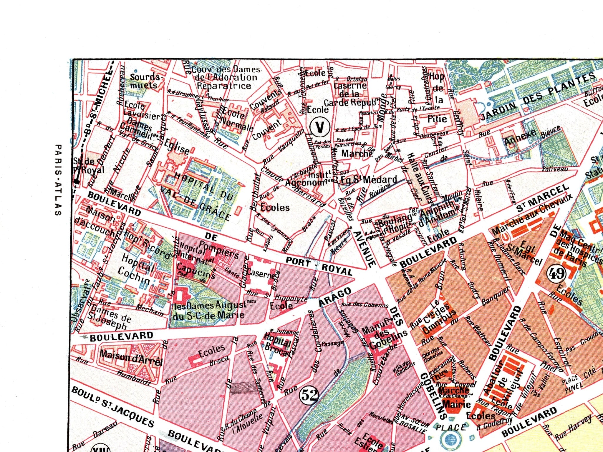 Paris | 1900 | 13. Arrondissement | Vintage Map