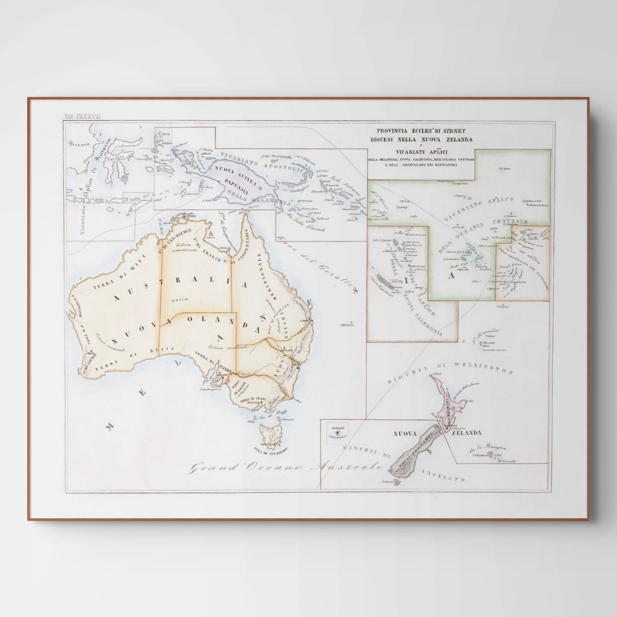 Kirchenatlas | Sydney | Australien | Vintage Map