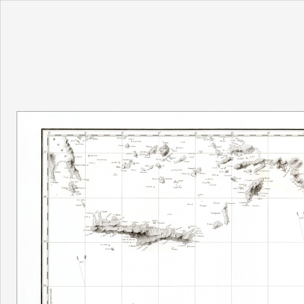 Mediterranean Sea | Nautical Chart | Giclée Print |