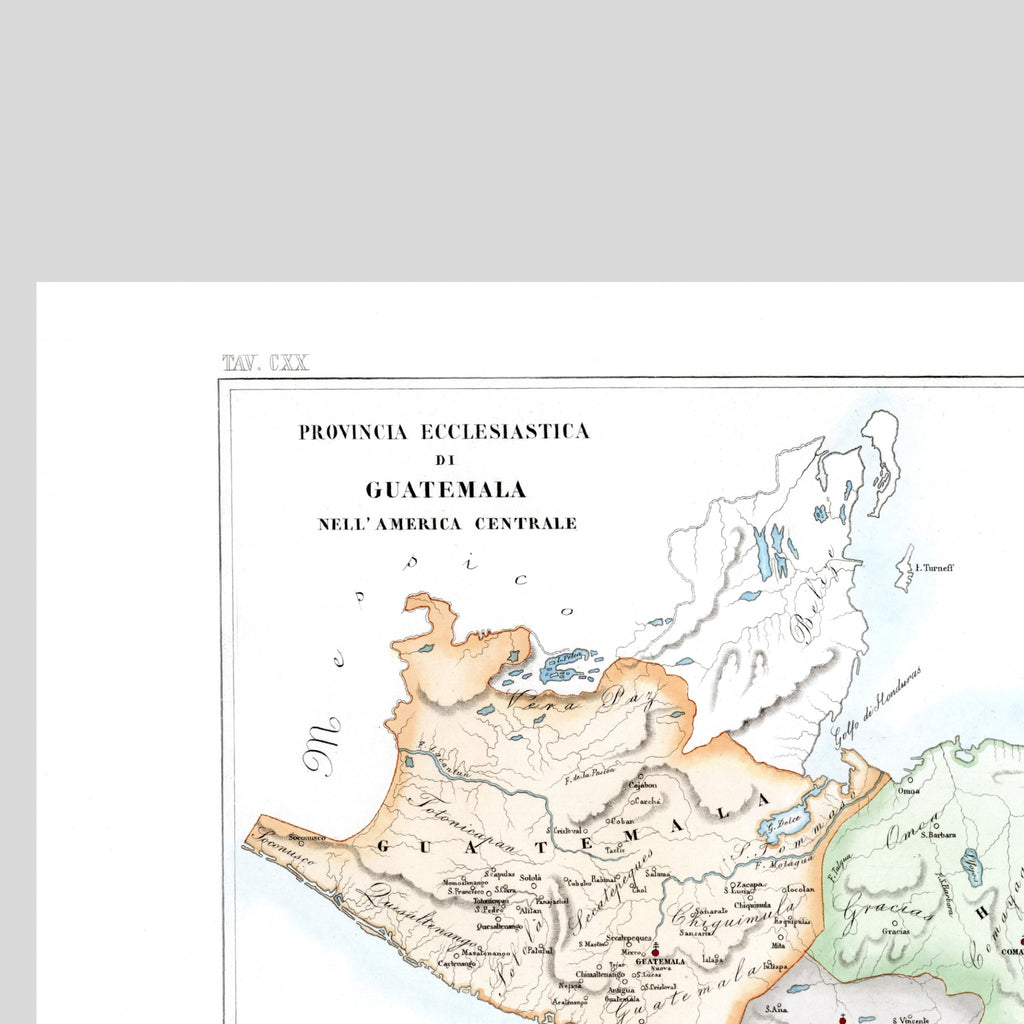 Kirchenatlas | Guatemala | Zentral-Amerika | Vintage Map