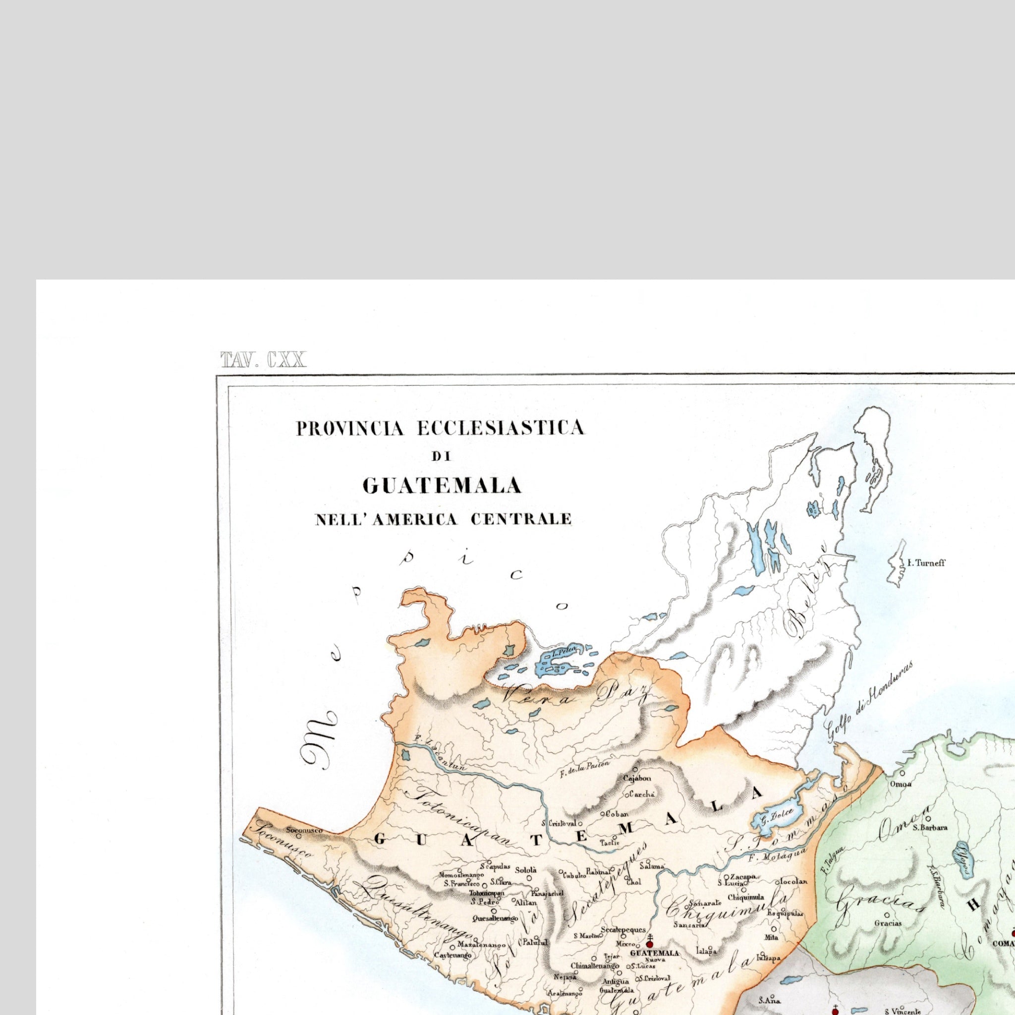 Kirchenatlas | Guatemala | Zentral-Amerika | Vintage Map