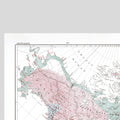Ureinwohner Nordamerikas | Alaska | Grönland | Kanada | 1915 | Vintage Map