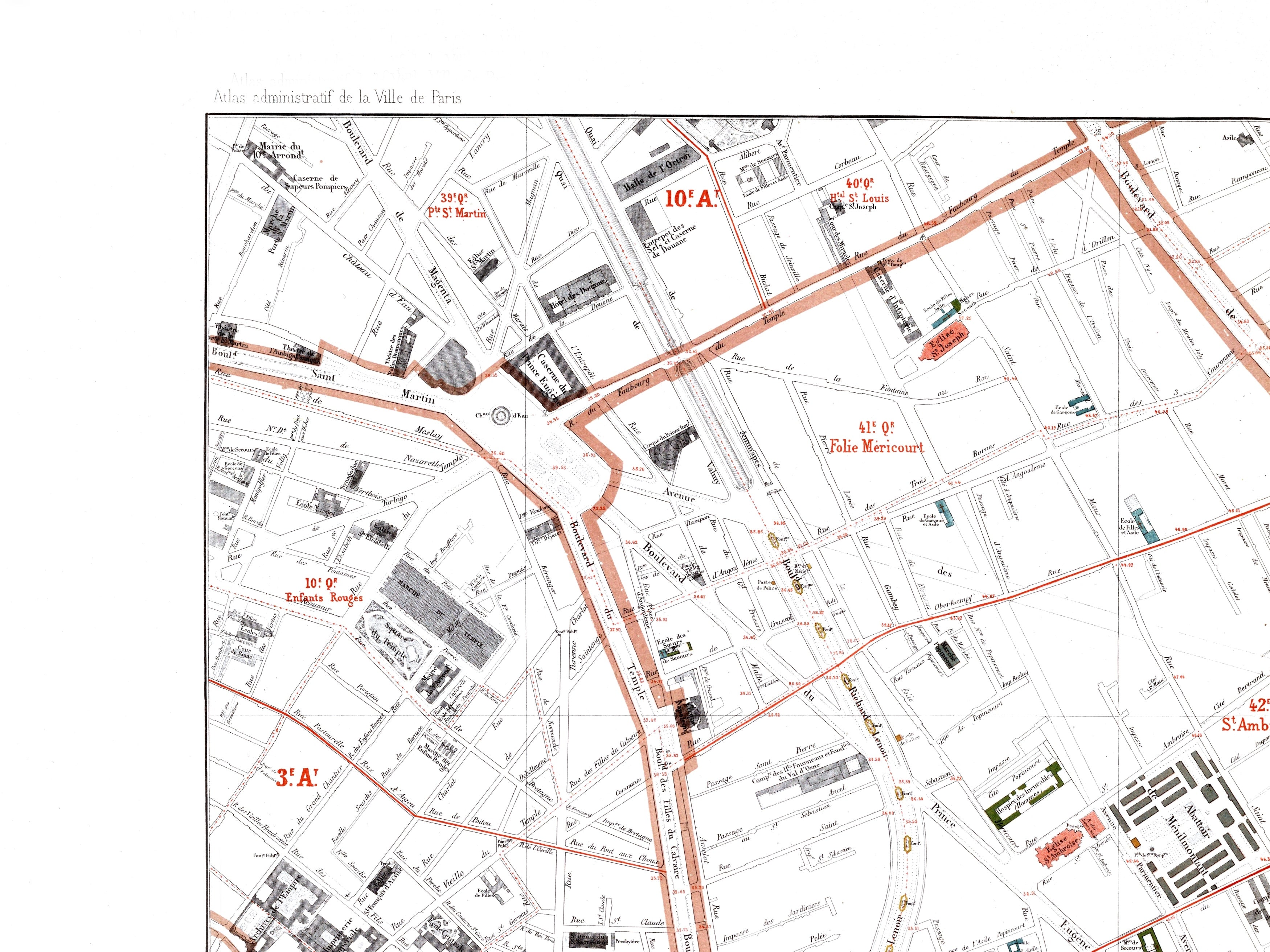 Haussmann | Paris | 11. Arrondissement | Vintage Map