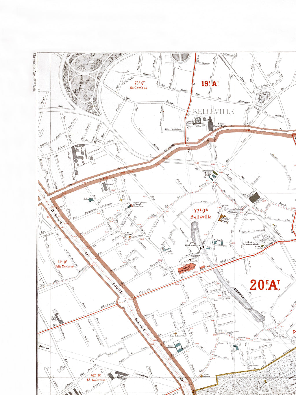 Haussmann | Paris | 16. Arrondissement | Vintage Map