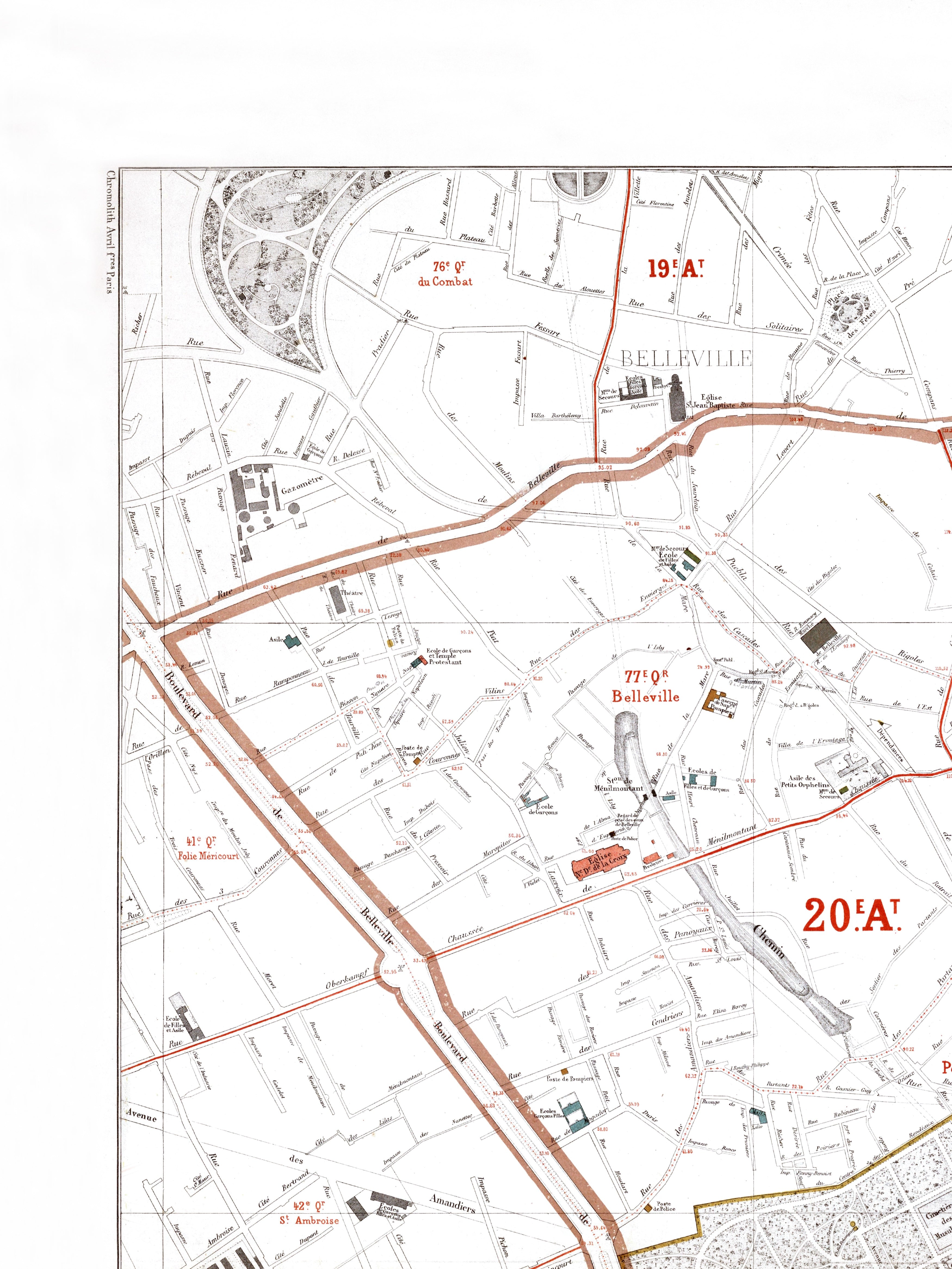 Haussmann | Paris | 16. Arrondissement | Vintage Map