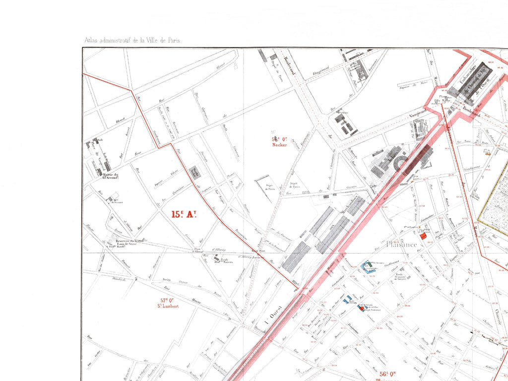 Haussmann | Paris | 14. Arrondissement | Vintage Map