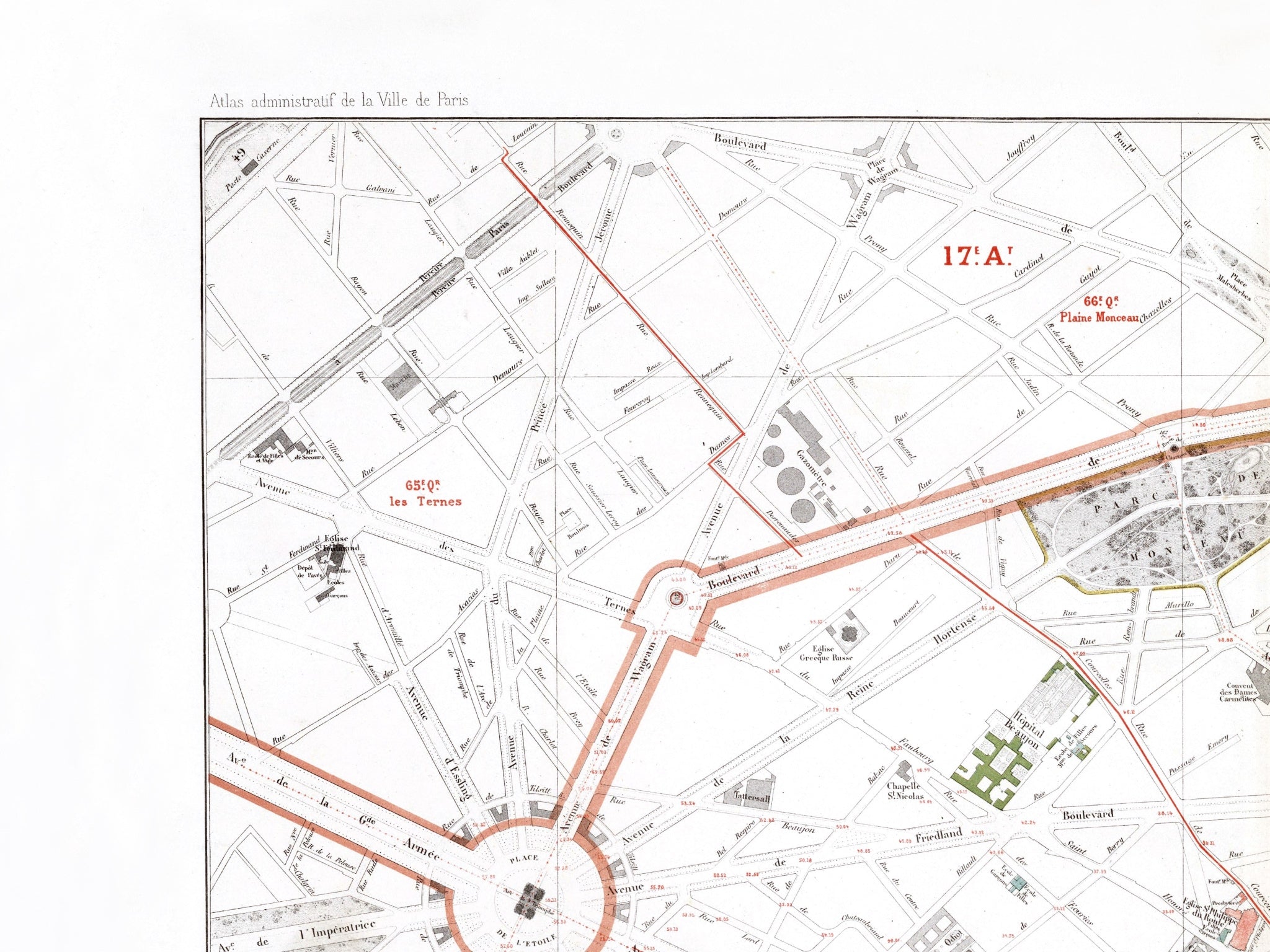 Haussmann | Paris 05 | 8. Arrondissement | Vintage Map