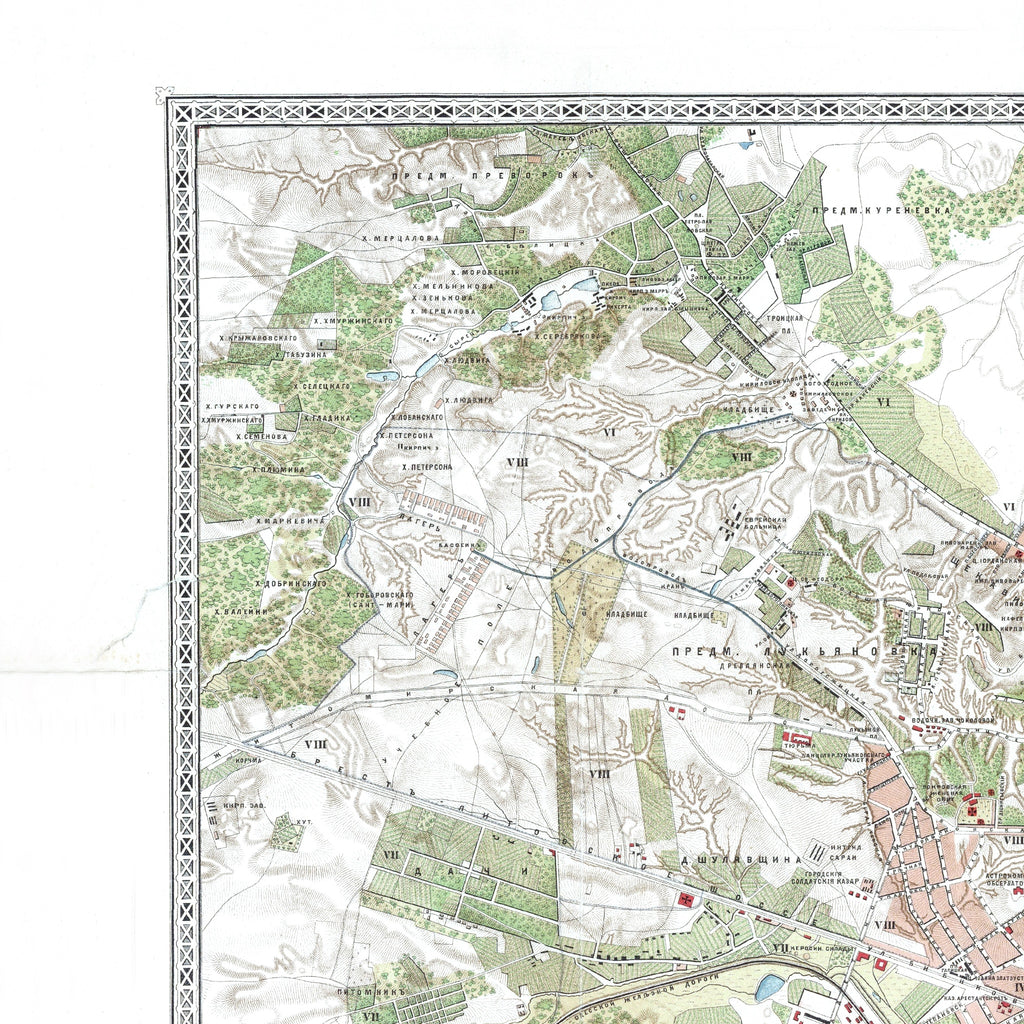 Kiew | Stadtplan | Vintage Map | Giclée-Druck