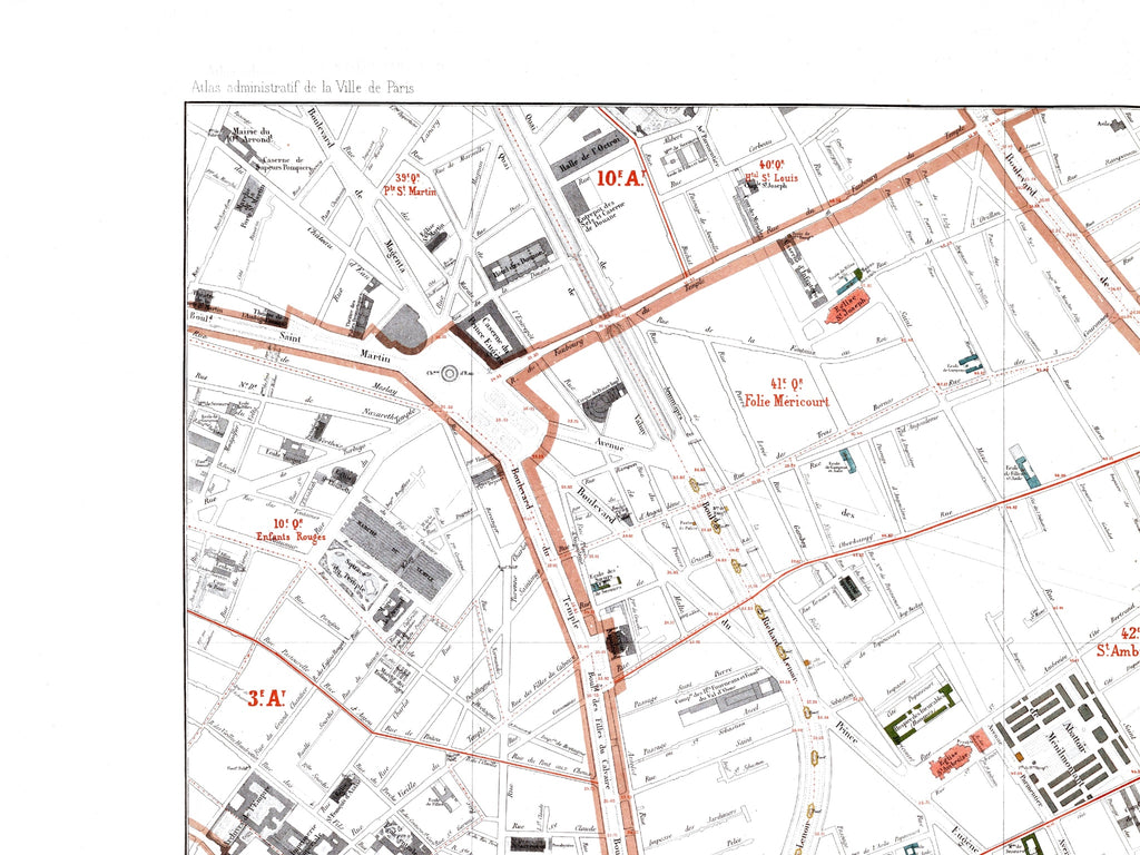 Haussmann | Paris | 12. Arrondissement | Vintage Map