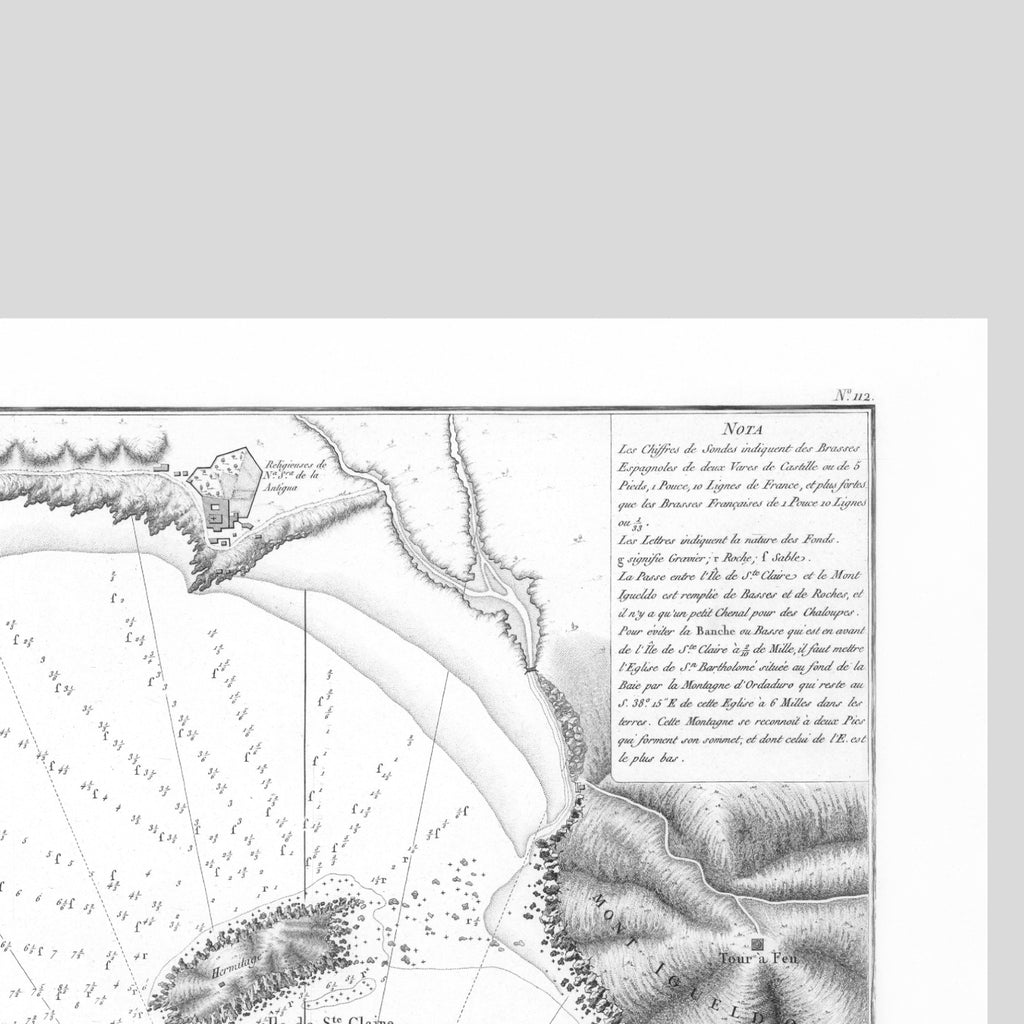 San Sebastian | Spanien | Seekarte | 1788 | Vintage Print