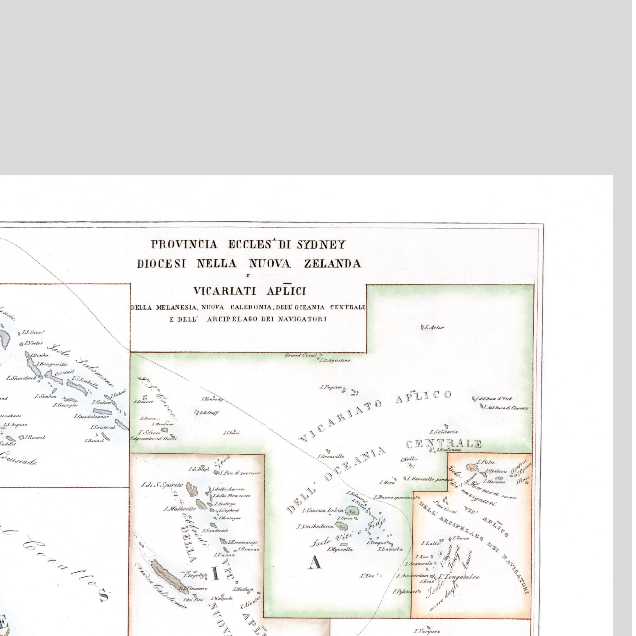 Kirchenatlas | Sydney | Australien | Vintage Map