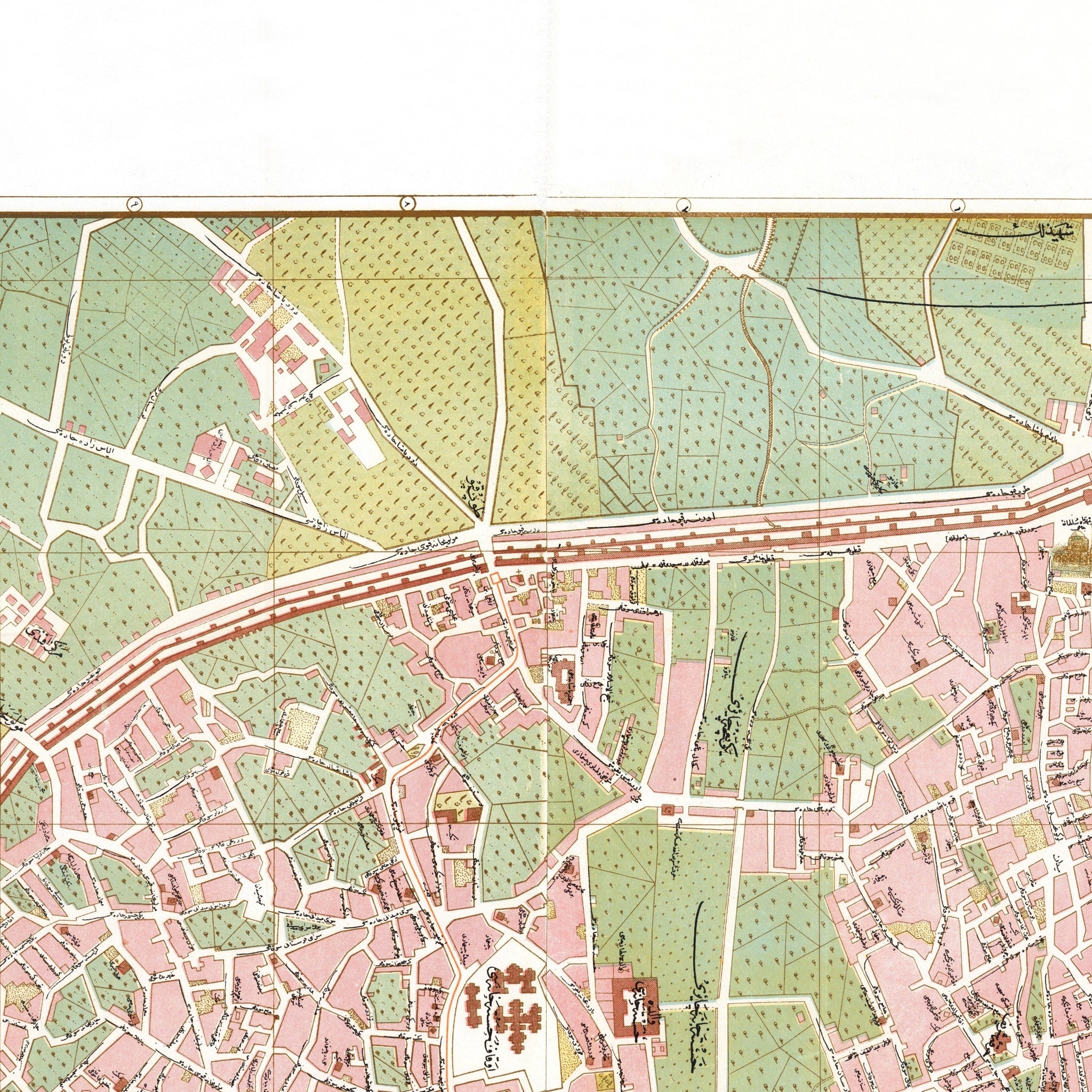 Istanbul | Konstantinopel | Eminönü-Fati | Stadtplan | Vintage Map