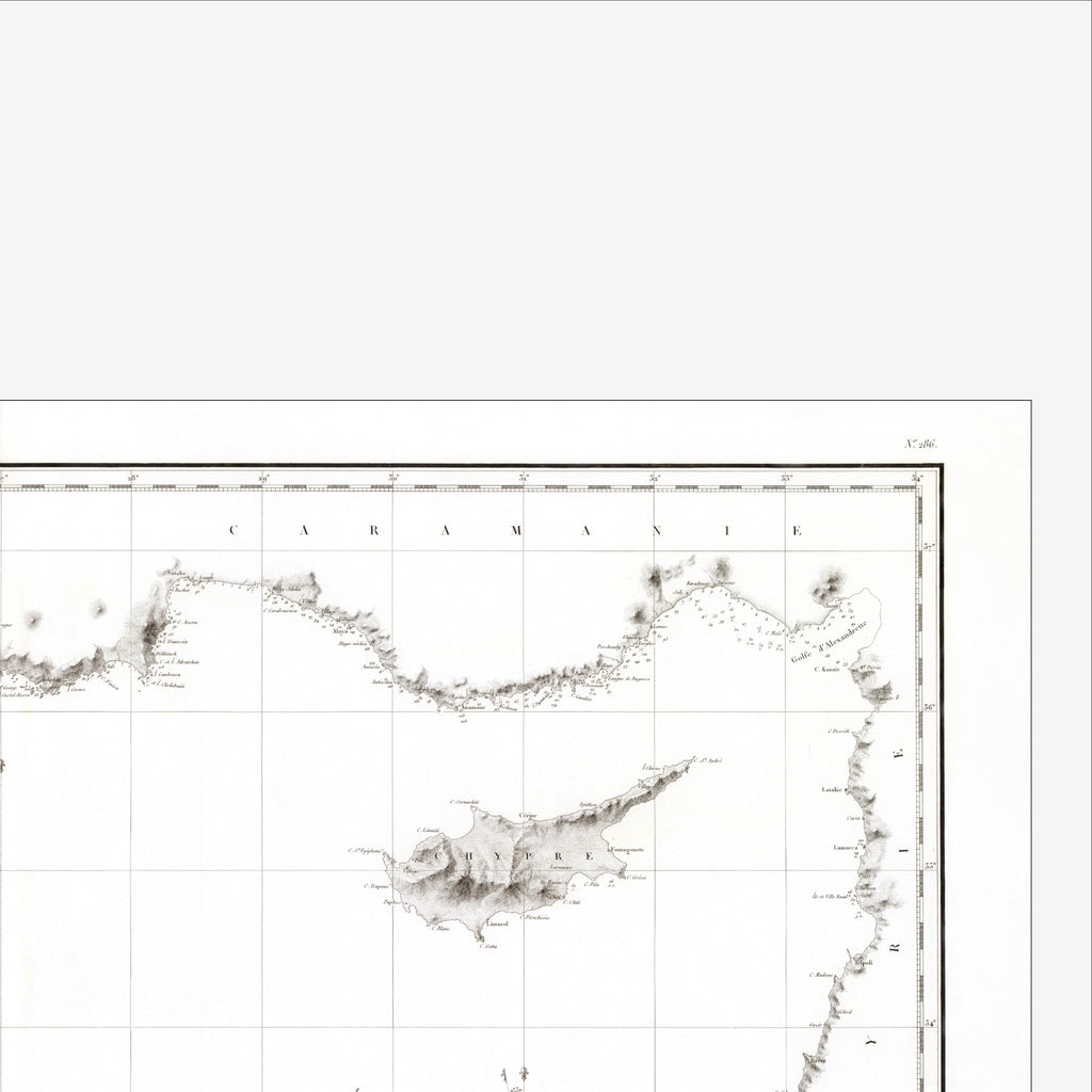 Mediterranean Sea | Nautical Chart | Giclée Print |