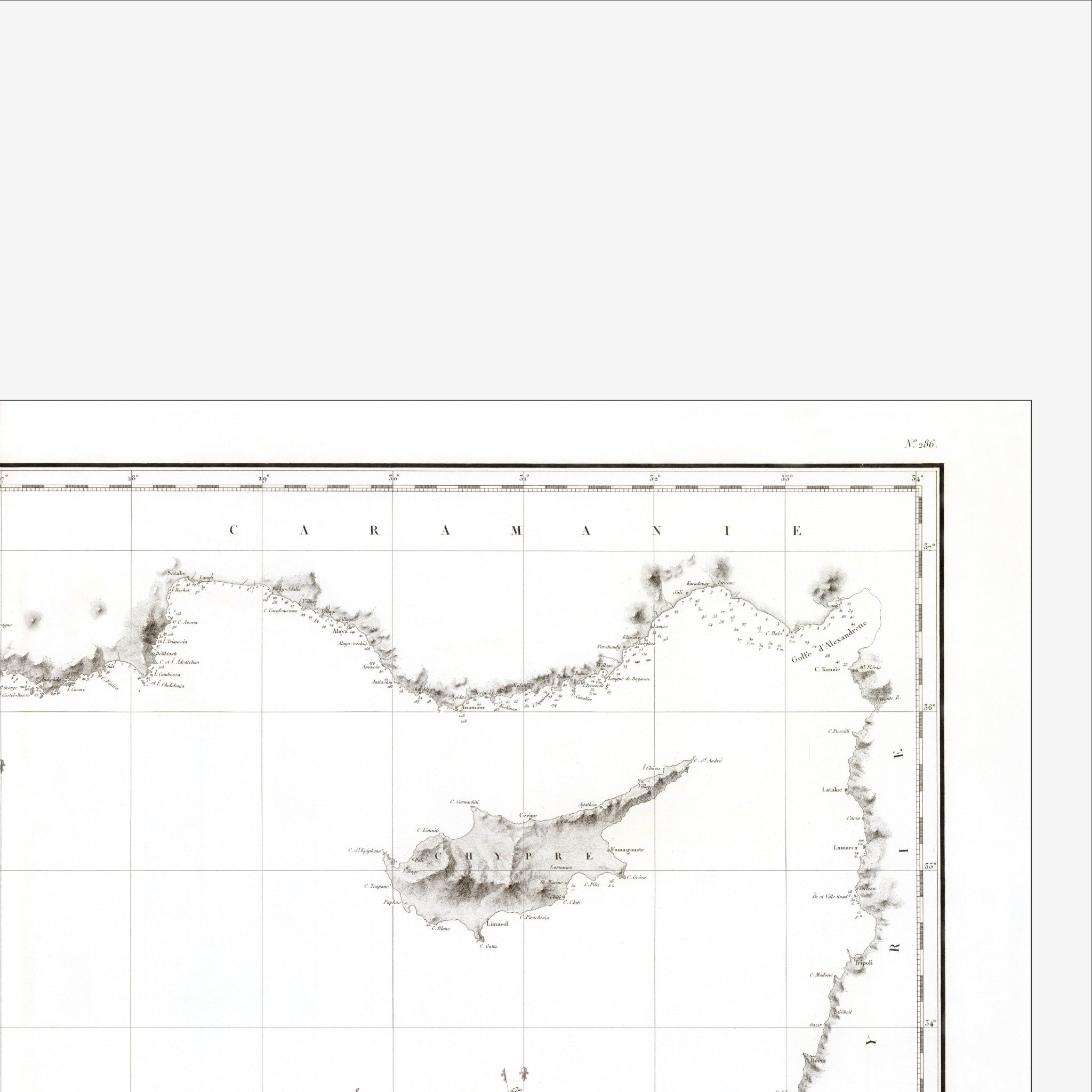 Mediterranean Sea | Nautical Chart | Giclée Print |