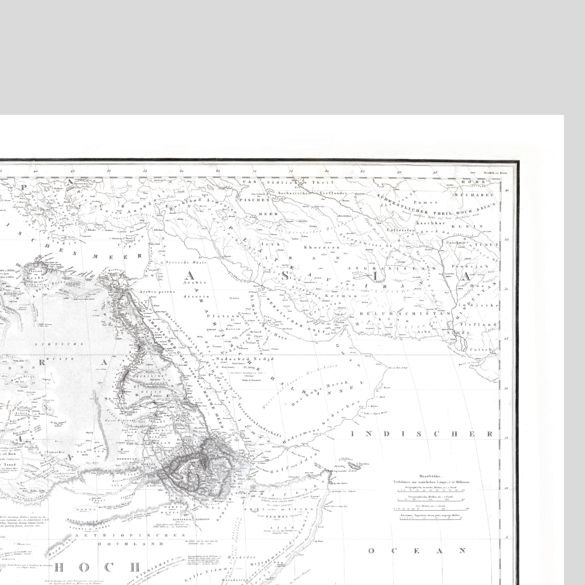 Afrika Landkarte | 1826 | Giclée-Druck