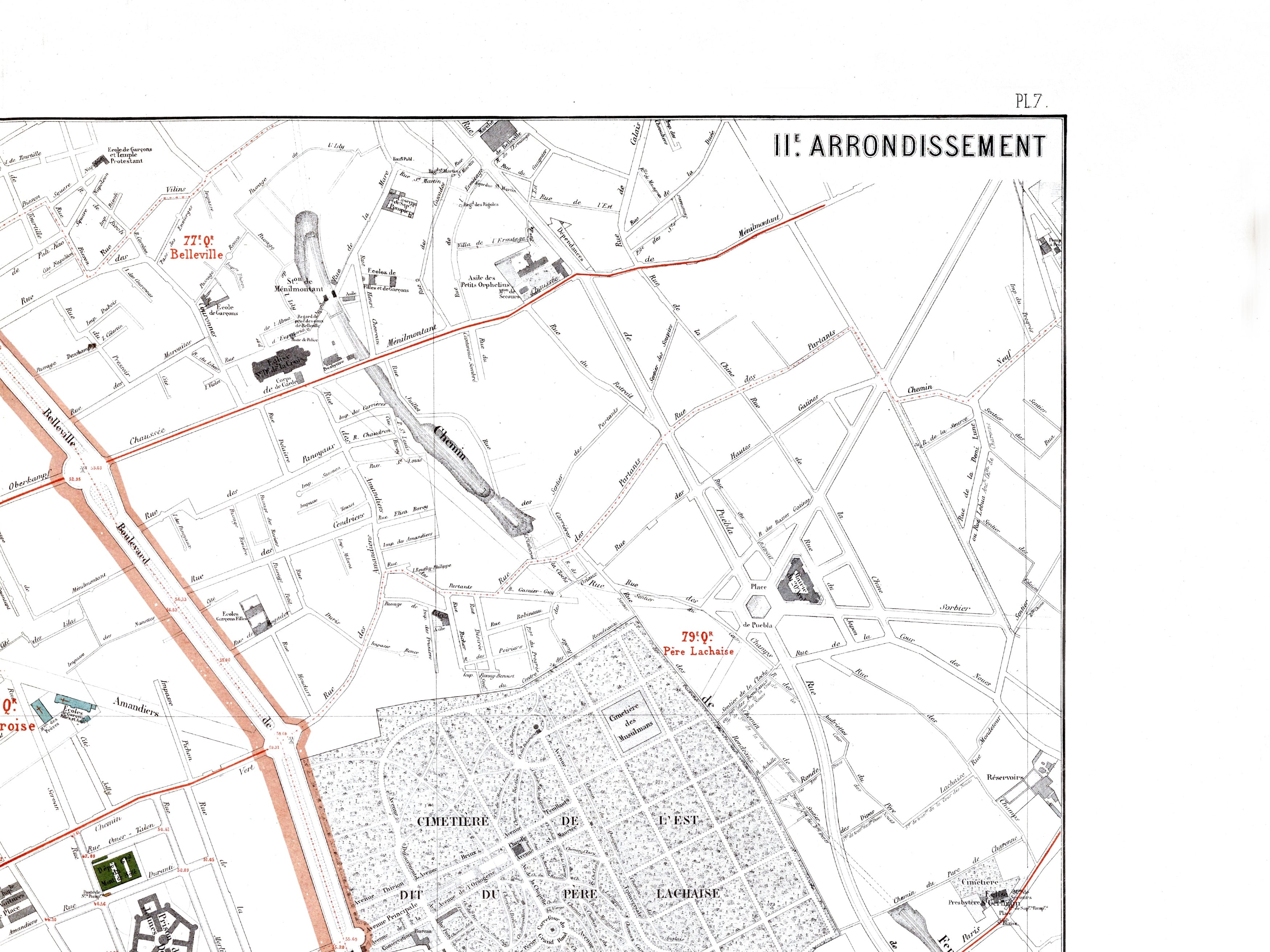 Haussmann | Paris | 11. Arrondissement | Vintage Map