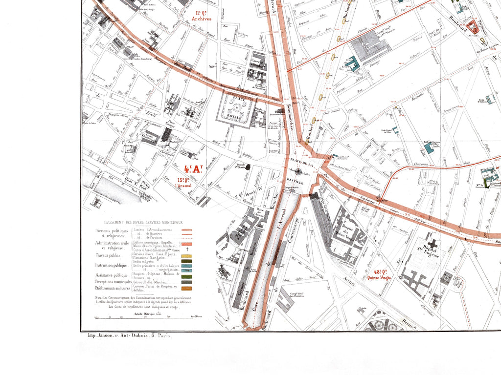 Haussmann | Paris | 12. Arrondissement | Vintage Map