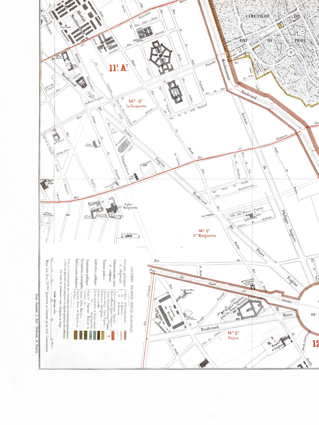 Haussmann | Paris | 16. Arrondissement | Vintage Map