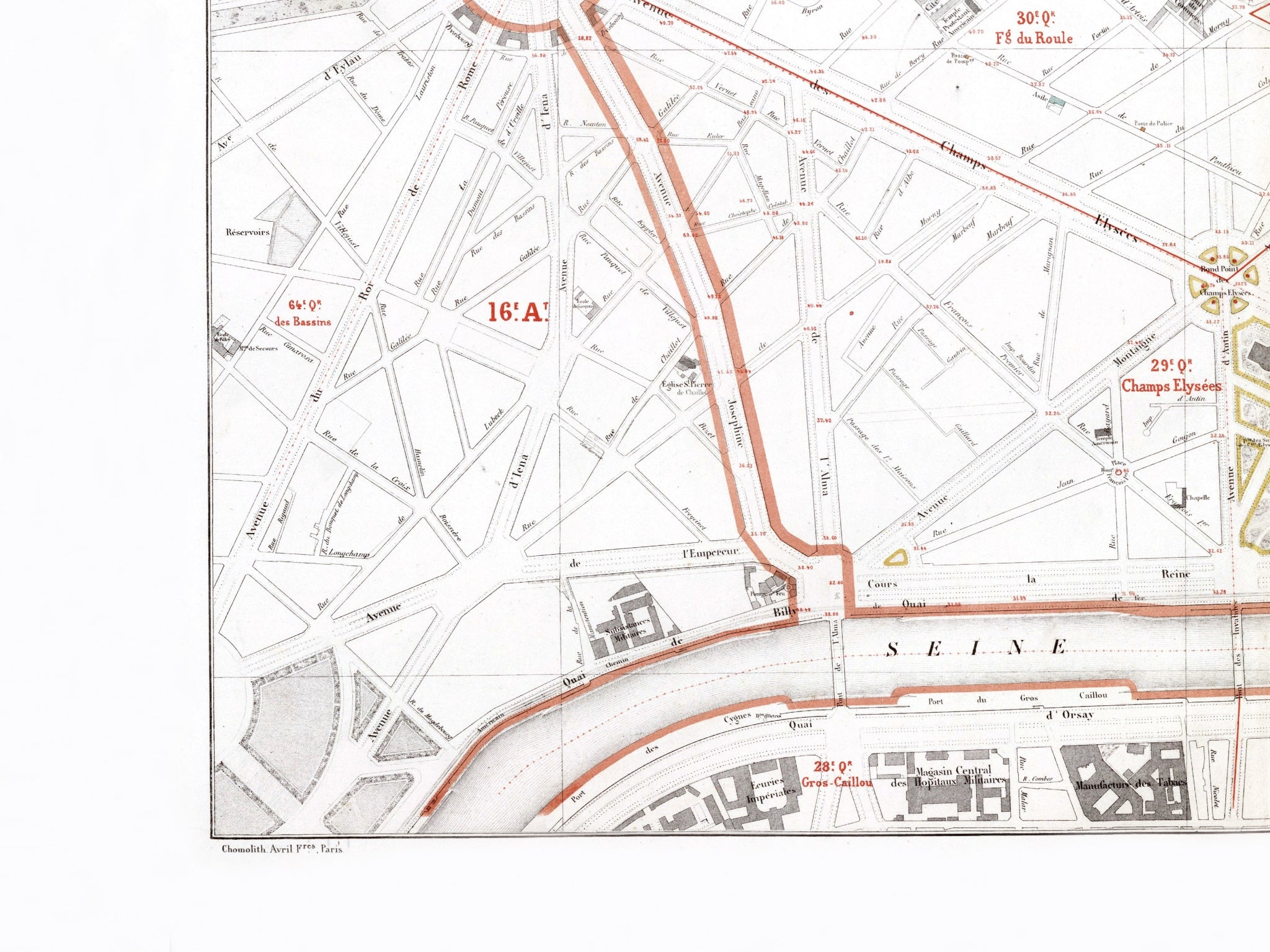 Haussmann | Paris 05 | 8. Arrondissement | Vintage Map