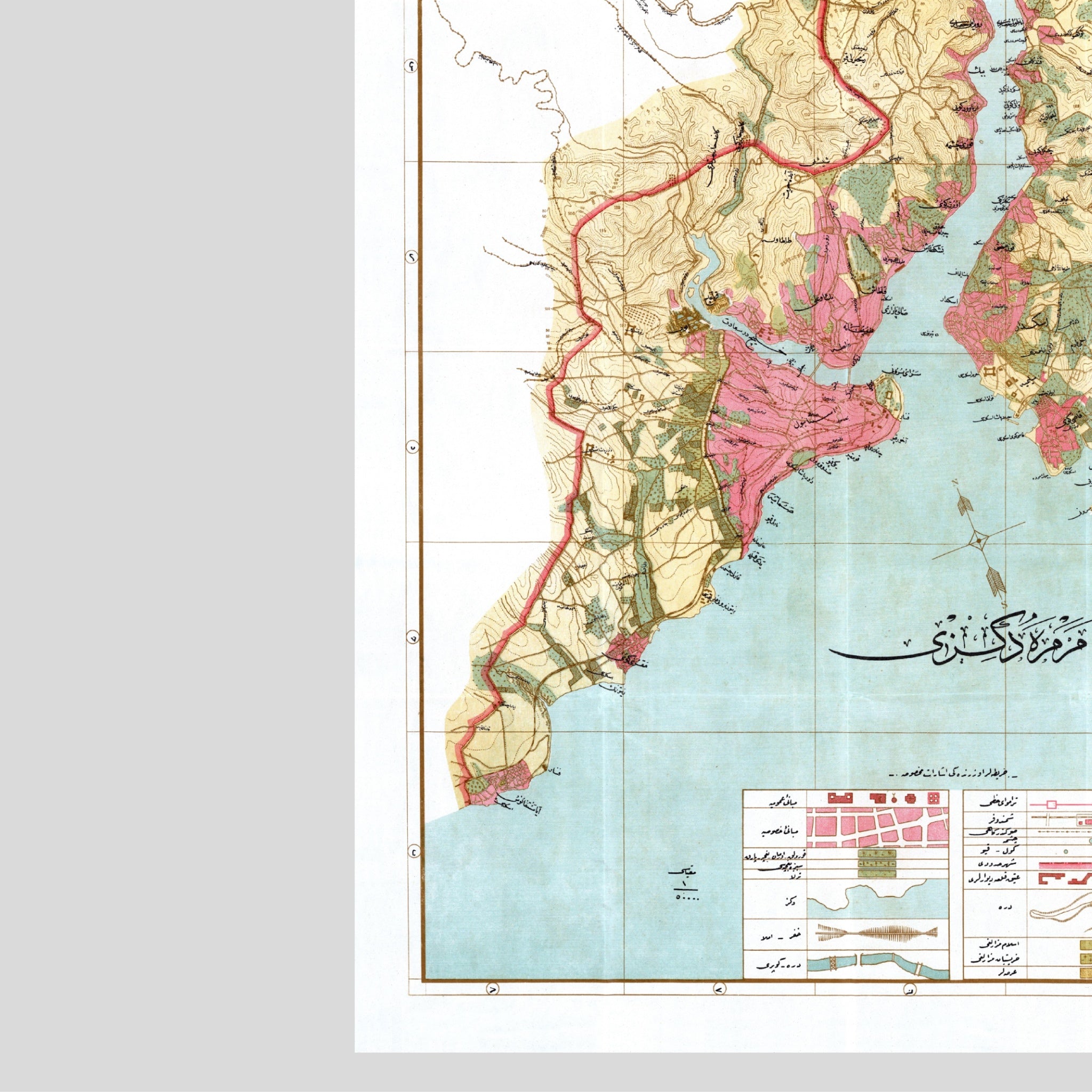 Istanbul | Bosporus | Stadtplan | Vintage Map