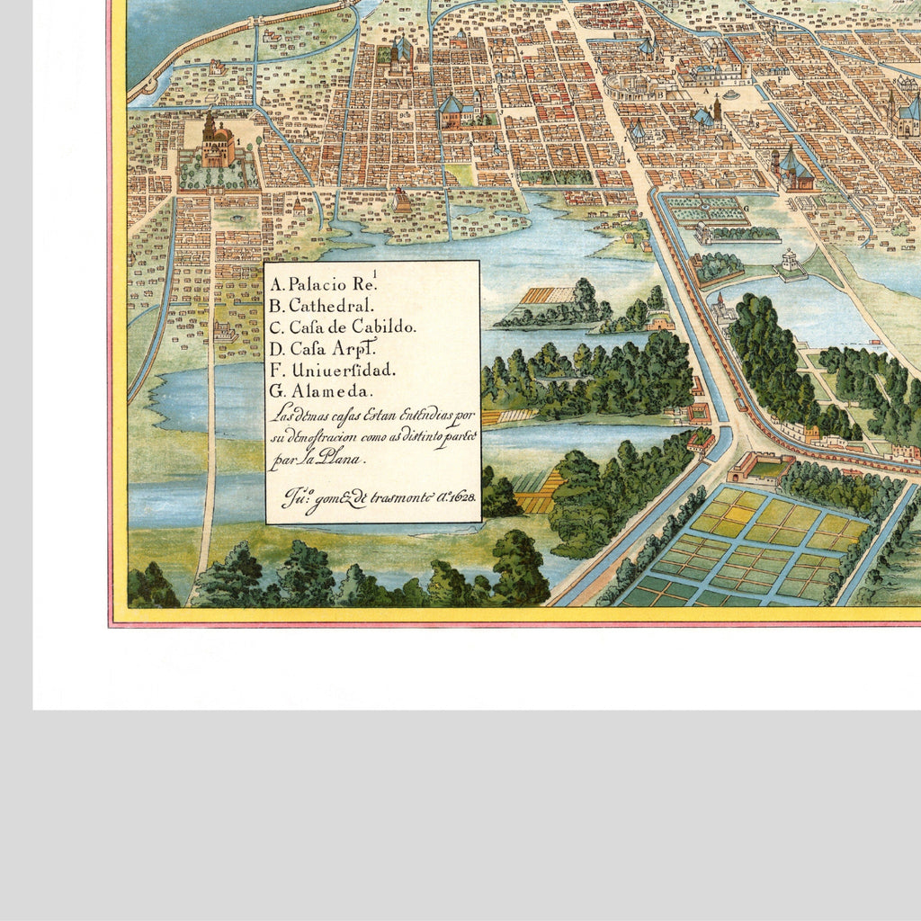 Mexico-City | Mexico | 1628 | Giclée-Druck