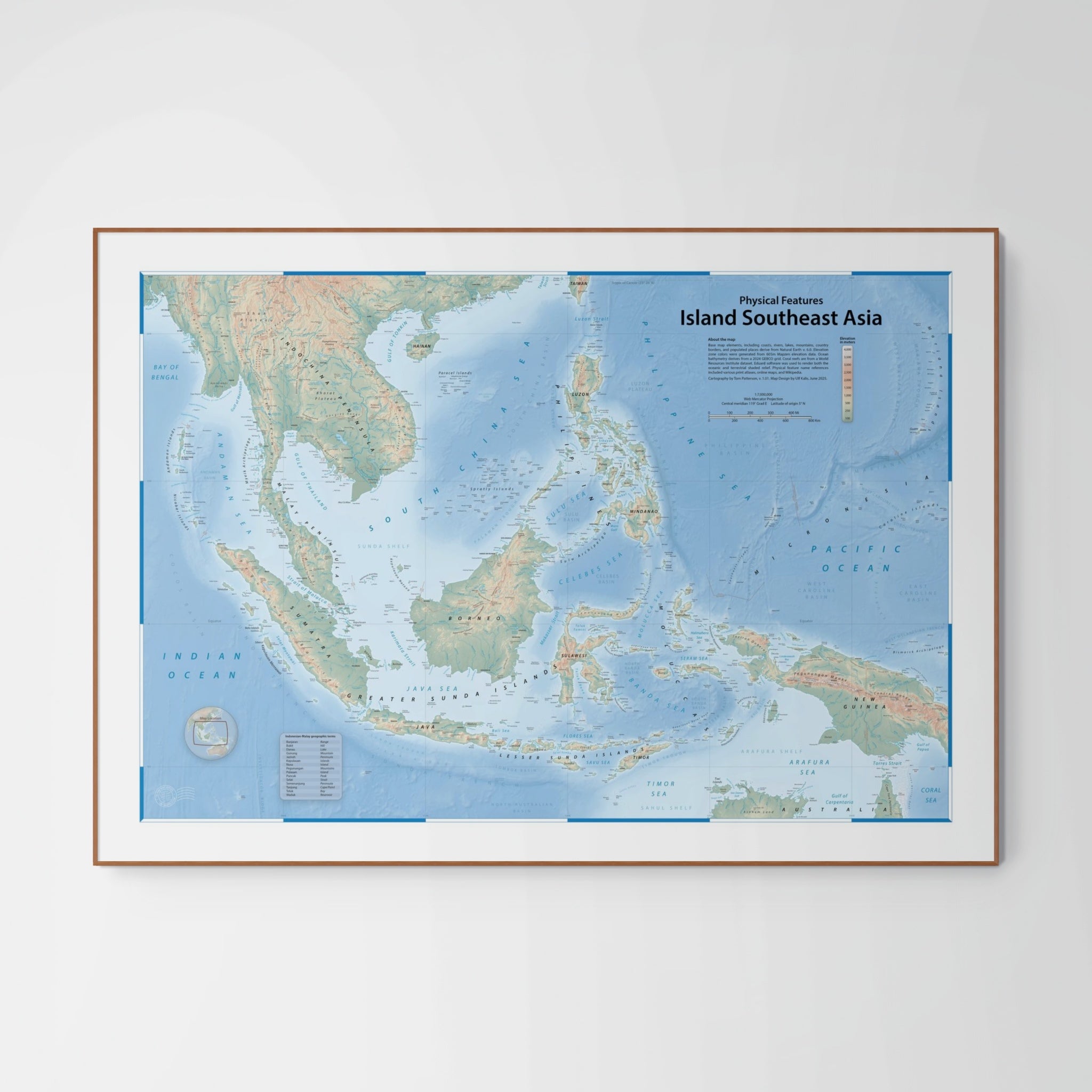 Map of the Islands of Southeast Asia