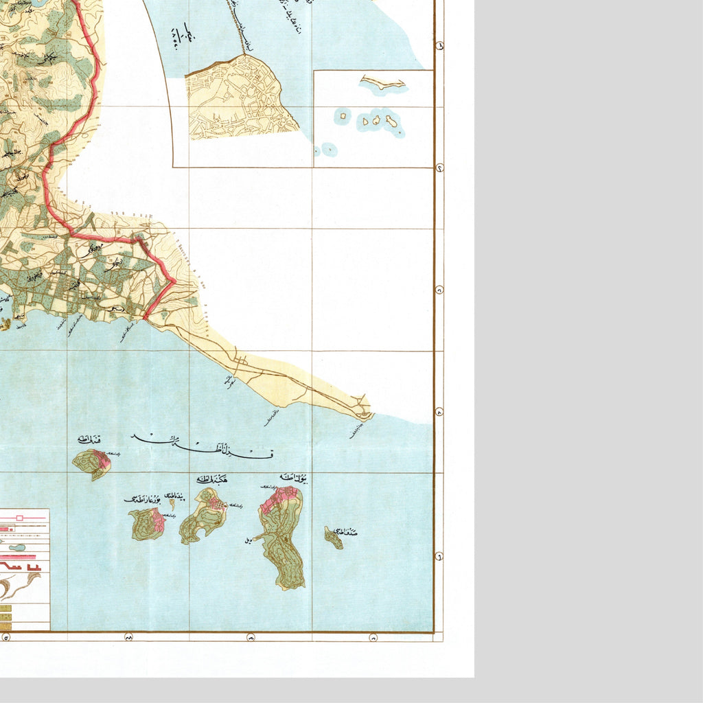 Istanbul | Bosporus | Stadtplan | Vintage Map
