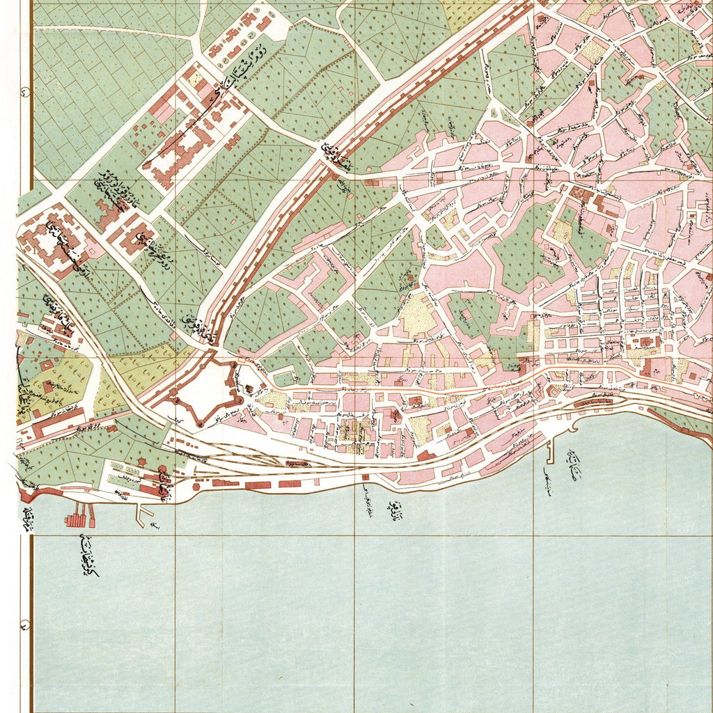 Istanbul | Konstantinopel | Eminönü-Fati | Stadtplan | Vintage Map
