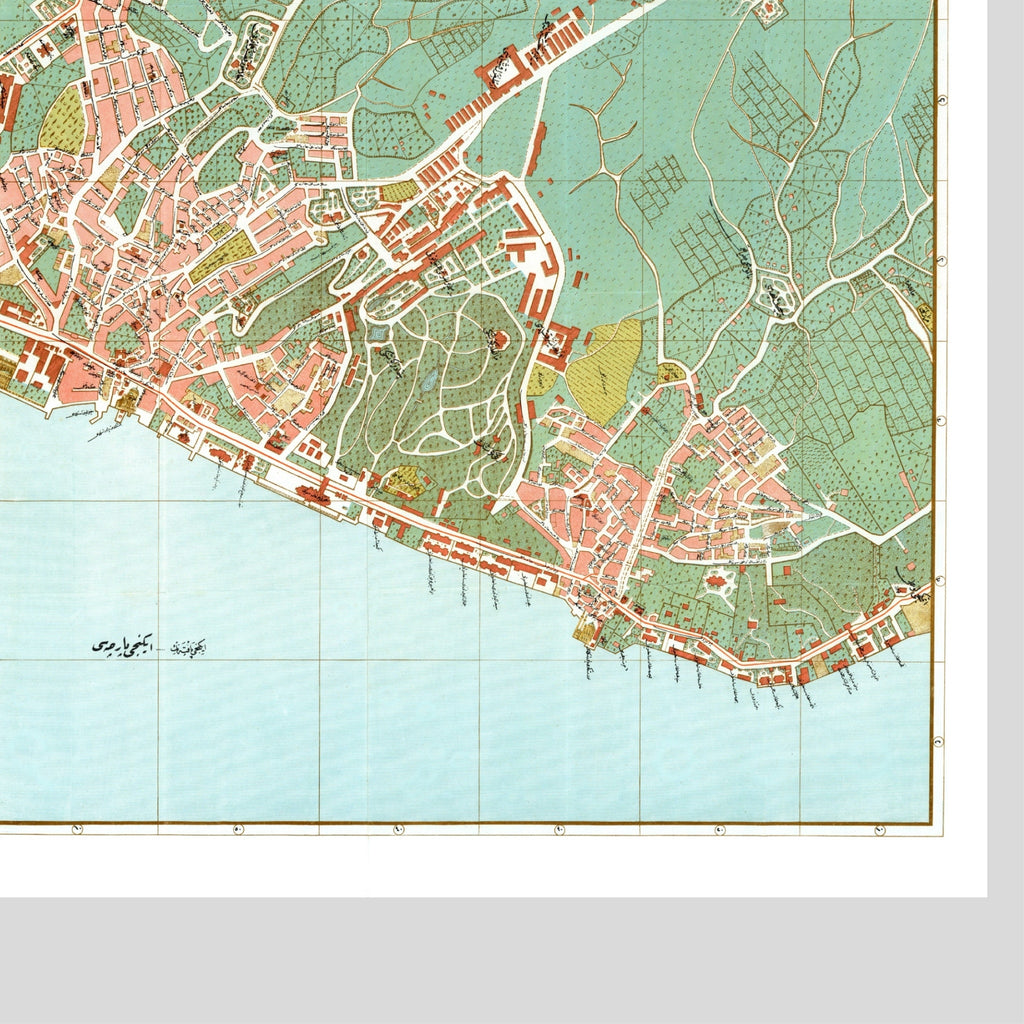Istanbul | Konstantinopel | Beyoglu | Stadtplan | Vintage Map