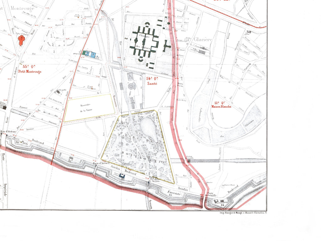 Haussmann | Paris | 14. Arrondissement | Vintage Map