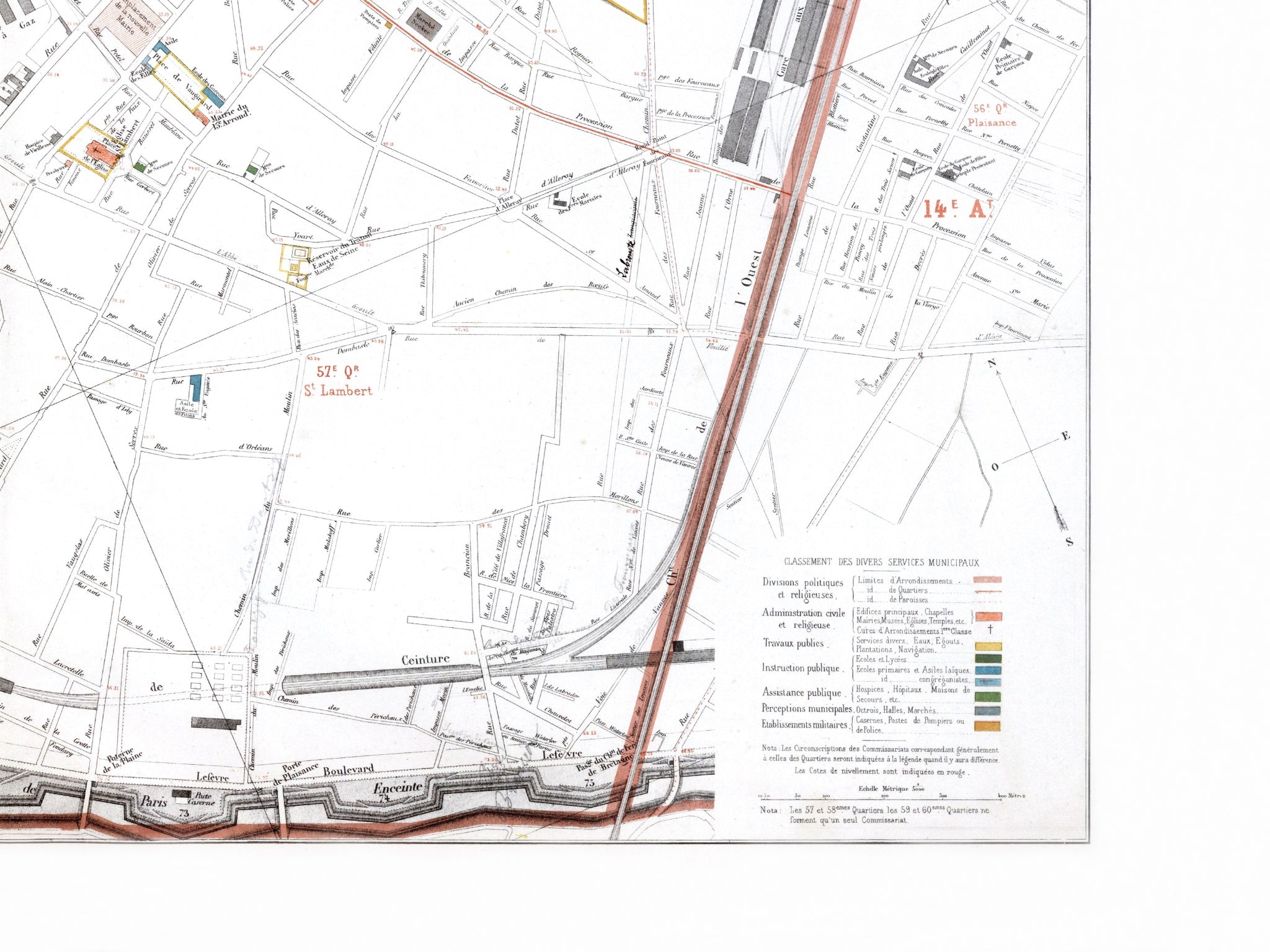 Haussmann | Paris | 15. Arrondissement | Vintage Map